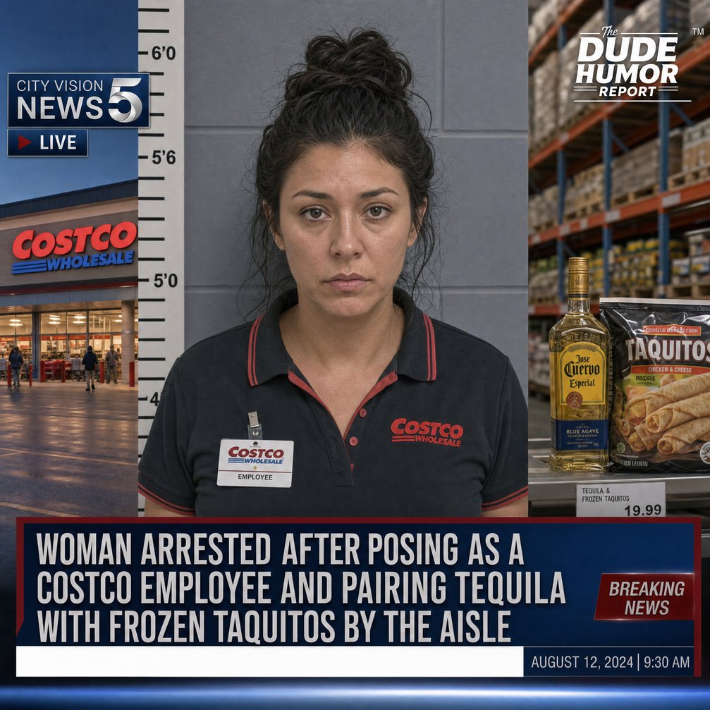 WOMAN ARRESTED AFTER SPENDING 6 WEEKS POSING AS A COSTCO EMPLOYEE AND RECOMMENDING TEQUILA PAIRINGS FOR FROZEN FOODS