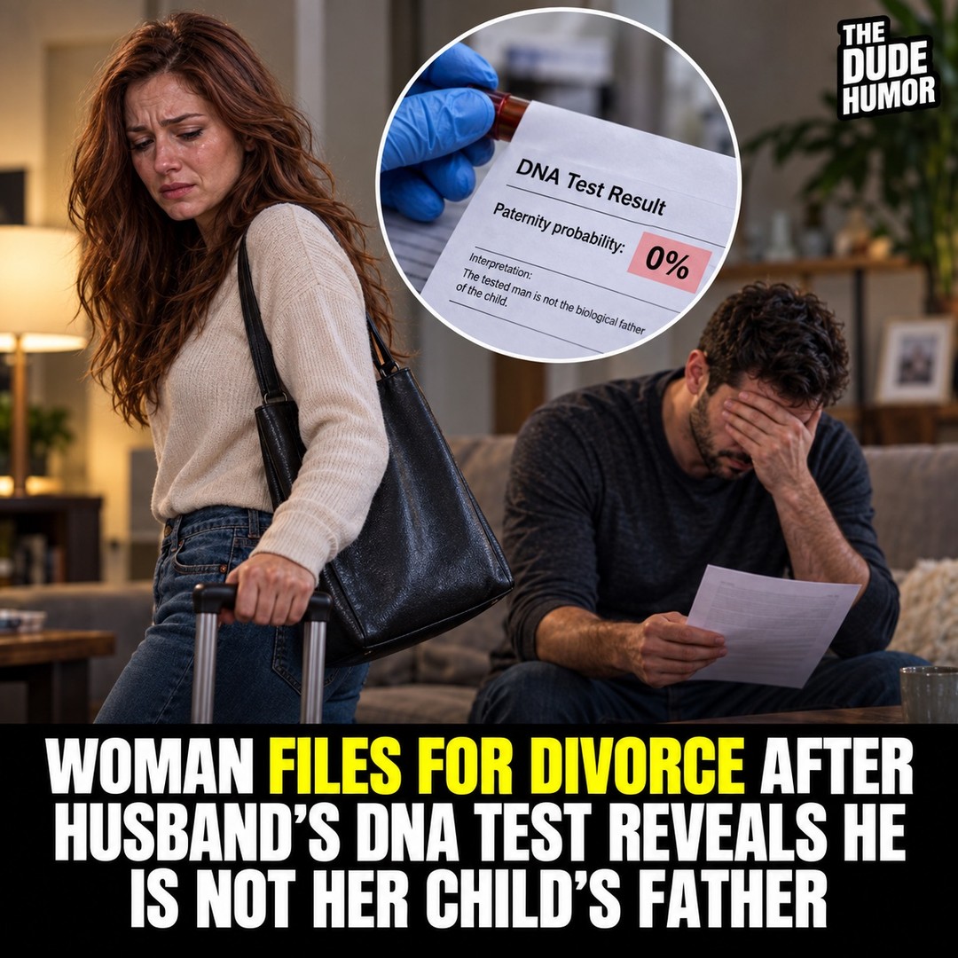 WIFE DEMANDS DIVORCE AFTER HUSBAND'S DNA TEST SAYS HE ISN'T THE FATHER
