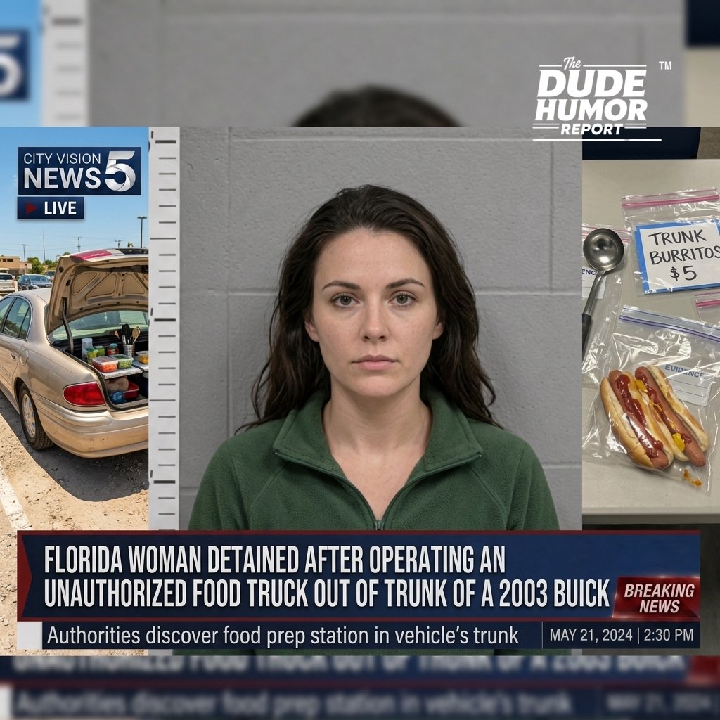 FLORIDA WOMAN BUSTED AFTER RUNNING POP-UP DRIVE-THRU RESTAURANT FROM BUICK TRUNK IN WALMART PARKING LOT