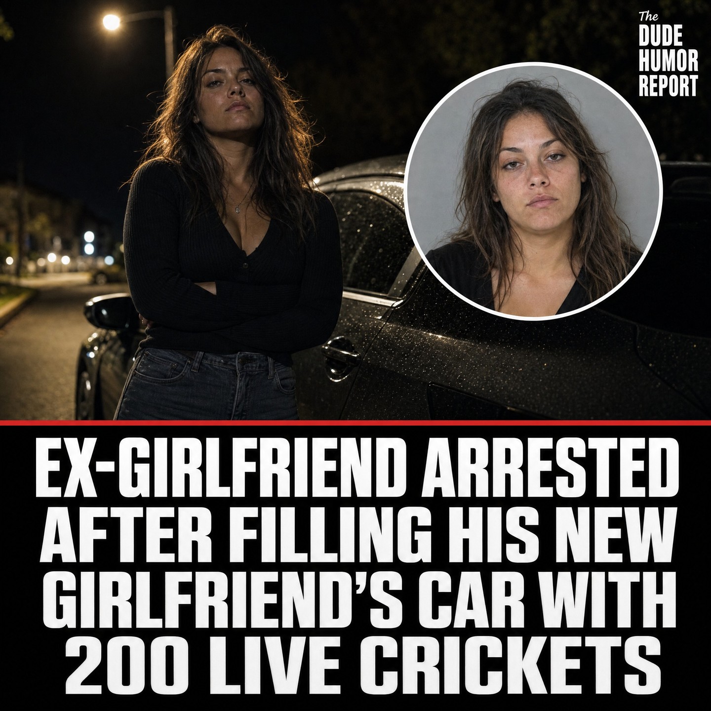 EX-GIRLFRIEND ARRESTED AFTER FILLING HIS NEW GIRLFRIEND'S CAR WITH 200 LIVE CRICKETS