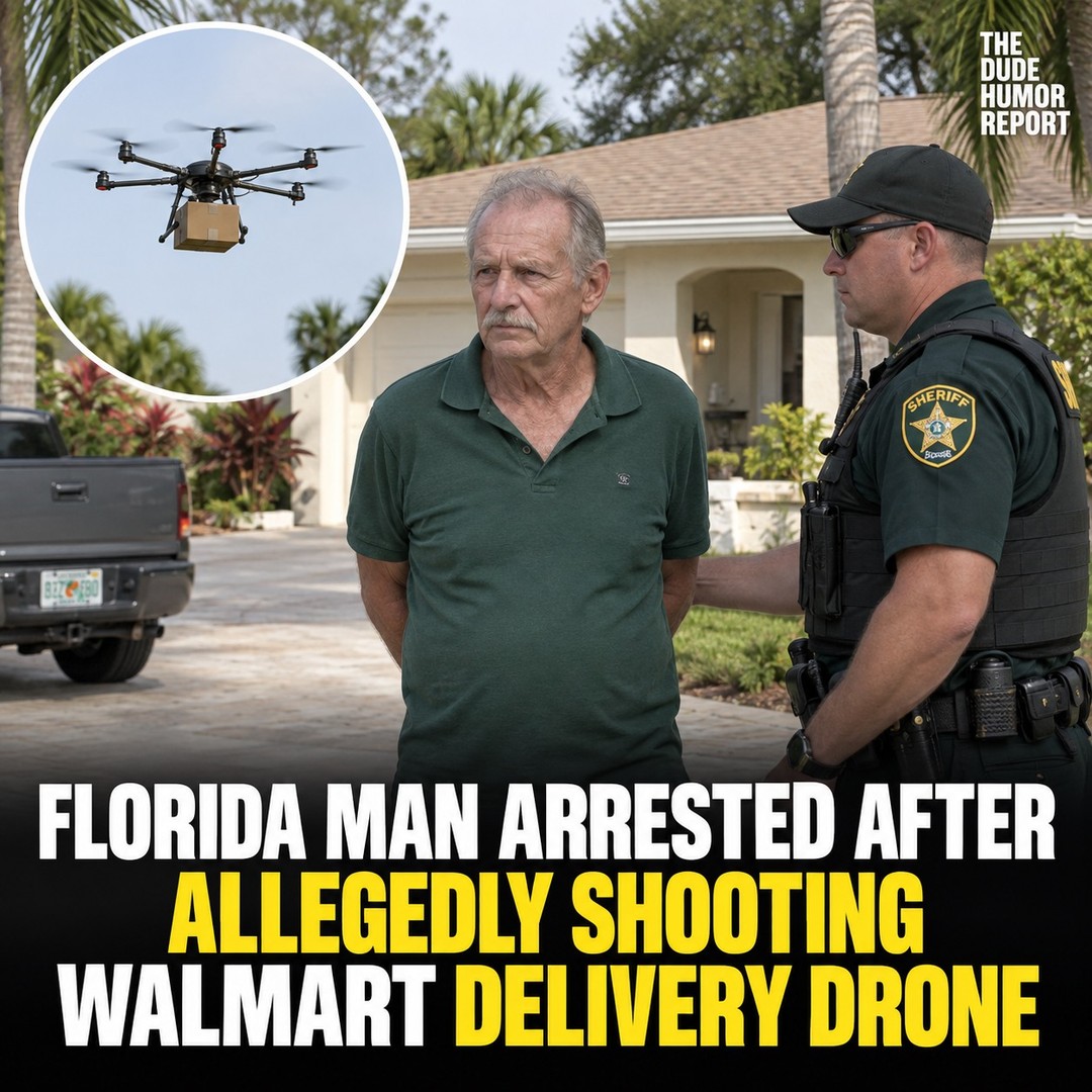 FLORIDA MAN OPENS FIRE ON A WALMART DELIVERY DRONE—DEPUTIES ARRIVE INSTEAD OF THE PARCEL