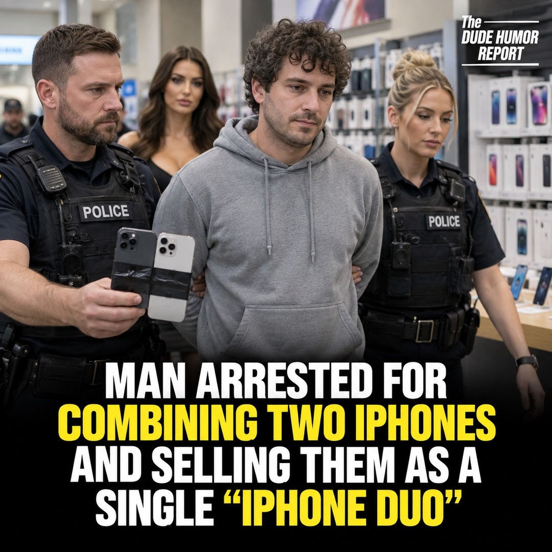MAN ARRESTED FOR COMBINING TWO IPHONES AND SELLING THEM AS A SINGLE “IPHONE DUO”