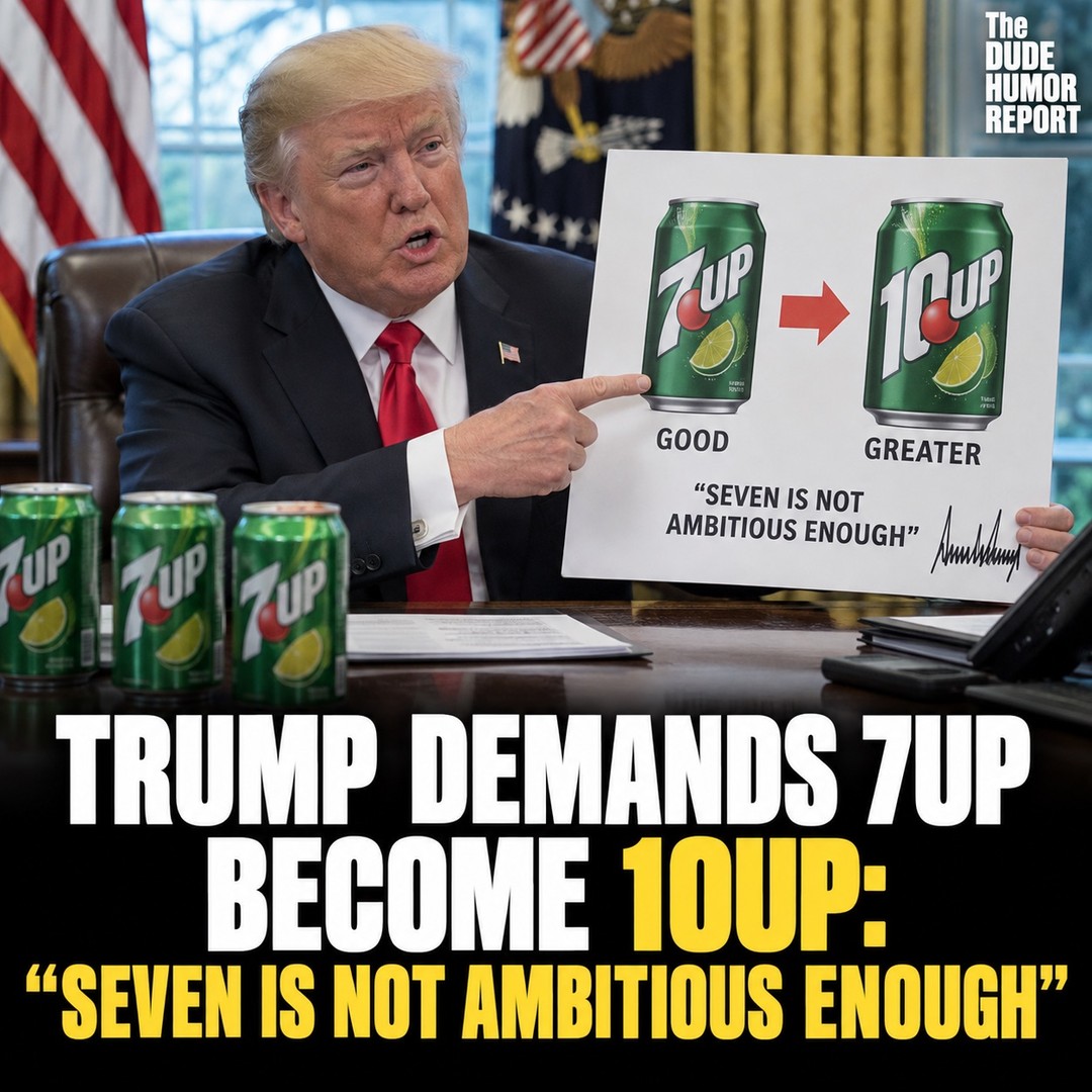 TRUMP DEMANDS 7UP BECOME 10UP: “SEVEN IS NOT AMBITIOUS ENOUGH”