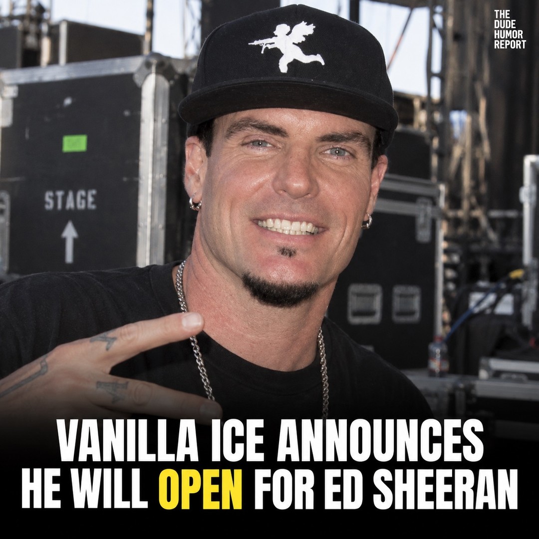 VANILLA ICE ANNOUNCES HE WILL OPEN FOR ED SHEERAN
