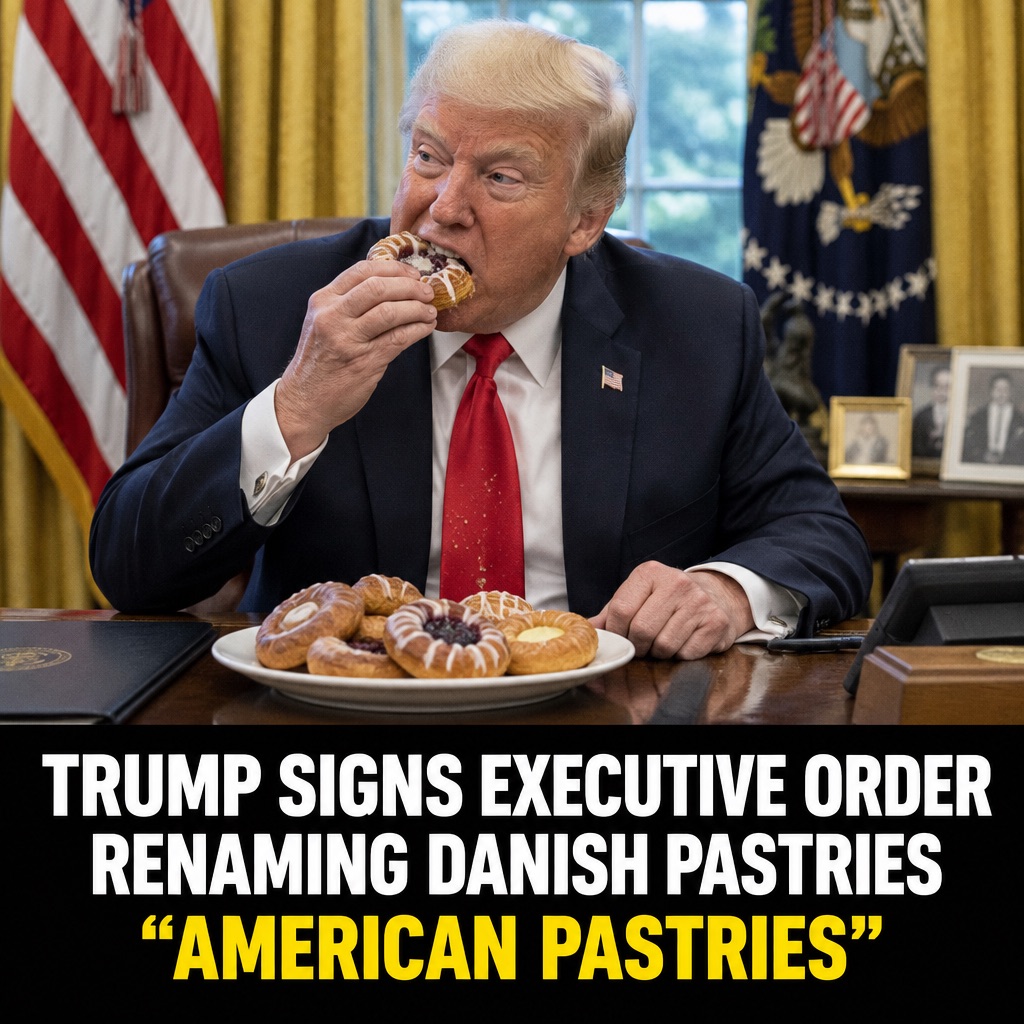 TRUMP RENAMES DANISH PASTRIES “AMERICAN PASTRIES”