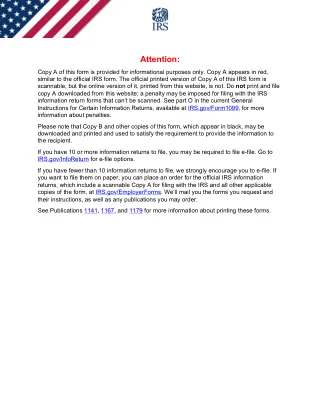 1099-DIV fillable PDF first-page preview of Dividends and Distributions