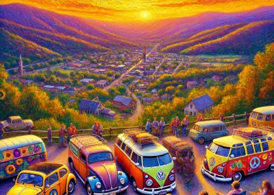 The Scenic Overlook Above Dunlap, Tennessee