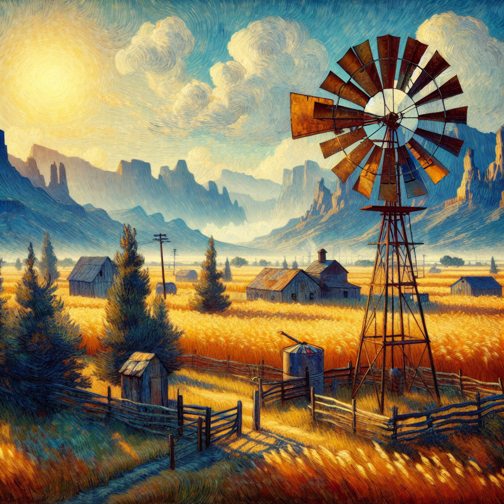 Rustic Farm Windmill