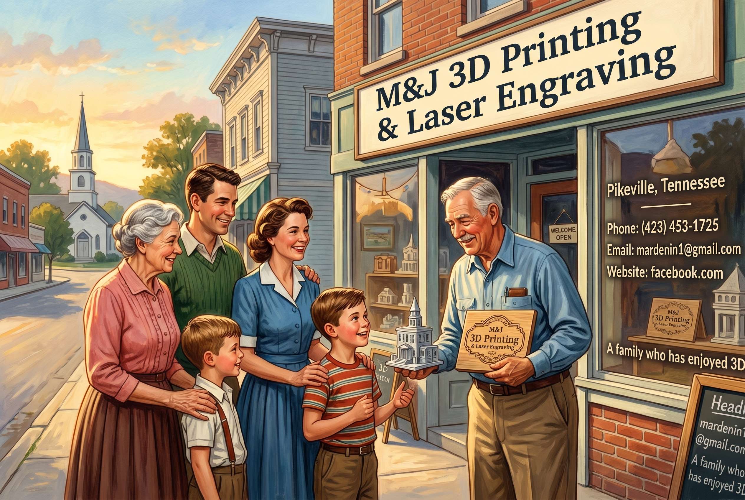 M&J 3D Printing & Laser Engraving