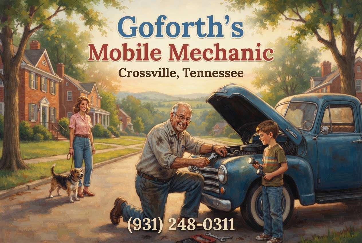 Goforth’s Mobile Mechanic providing mobile automotive repair service in Crossville and Cumberland County, Tennessee