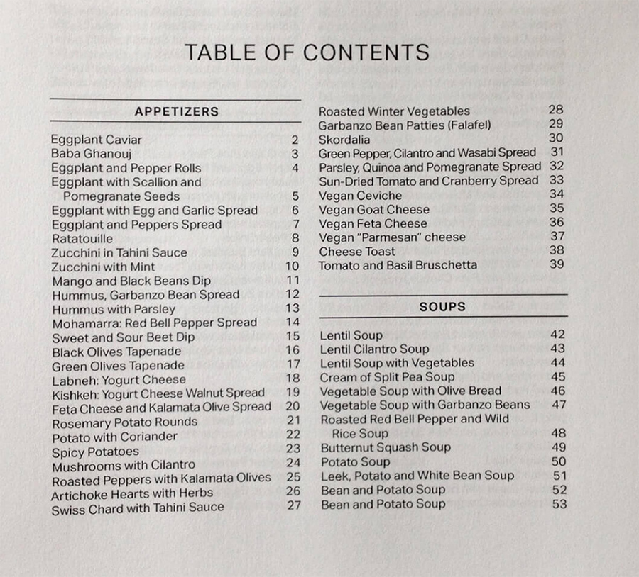Table of contents inside a book, Image by Dustin Moris Gorski
