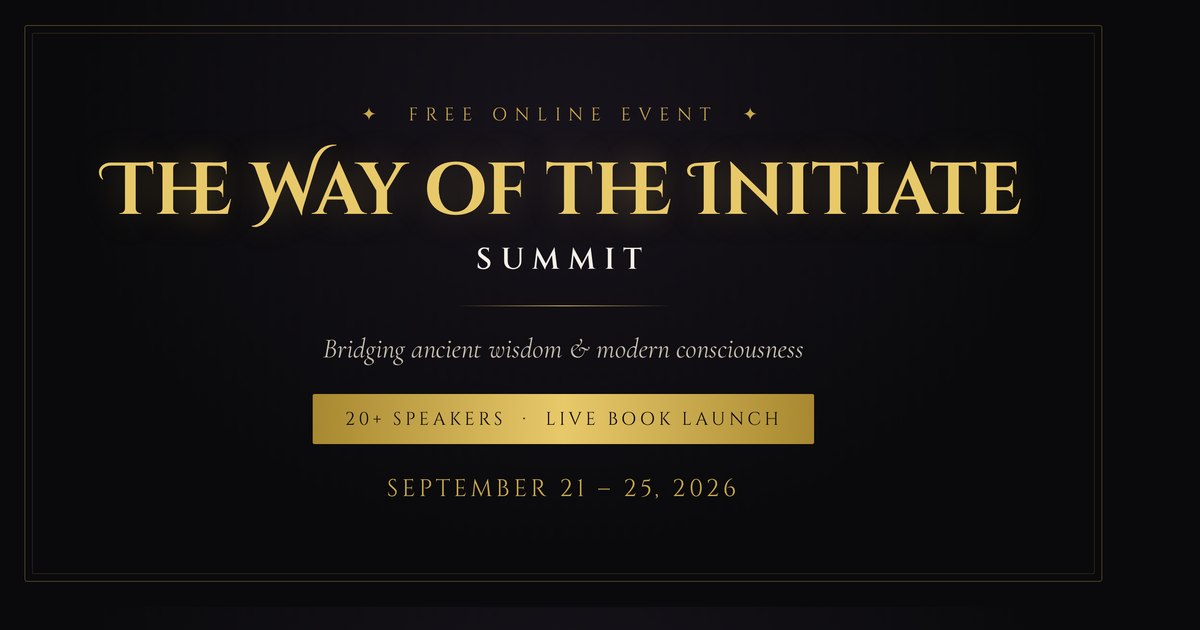 Afiche de The Way of the Initiate Summit con RahQuel Star Achiaviatta