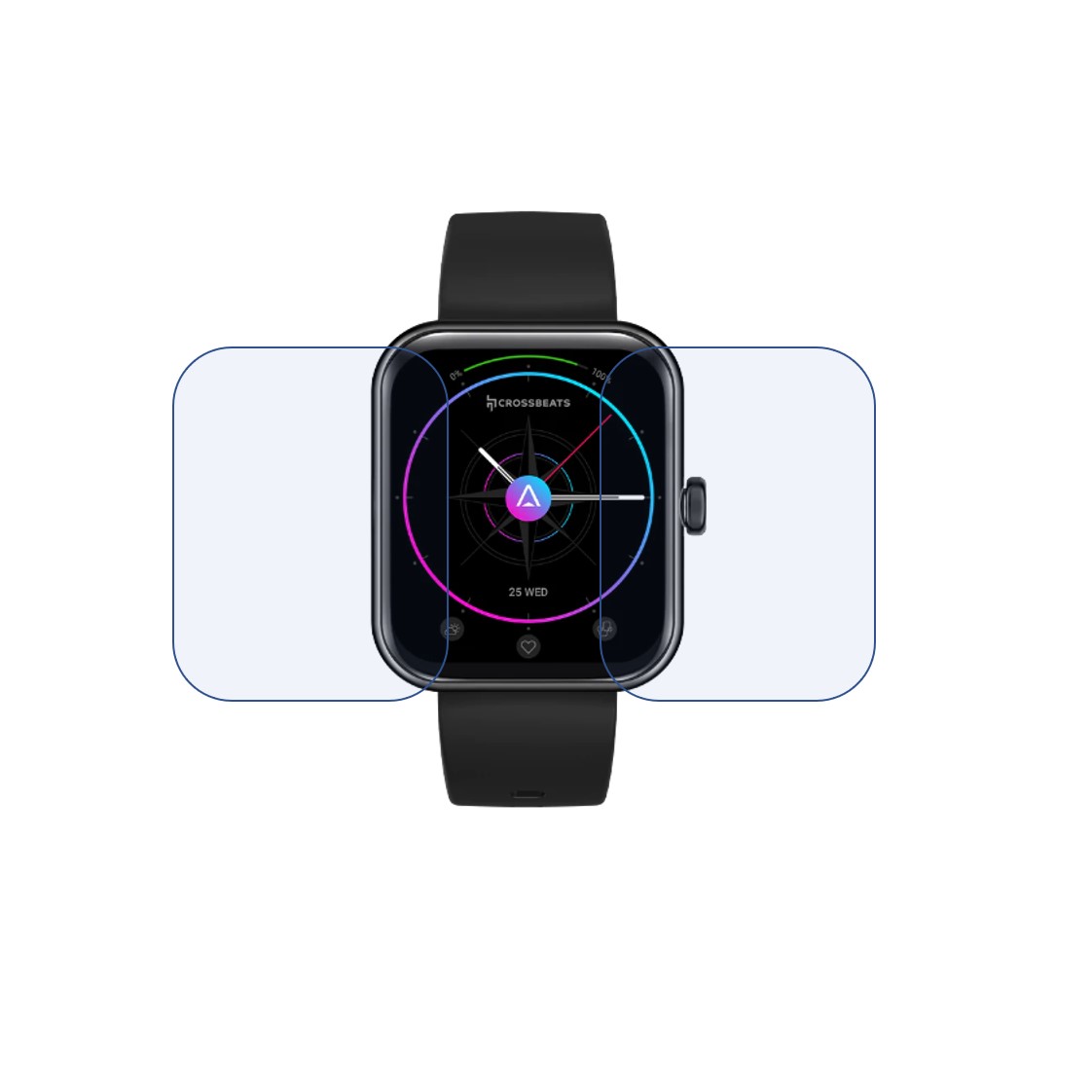 Crossbeats Ignite Atlas Smartwatch Screen Protector 9H Protective Compatible Flexible