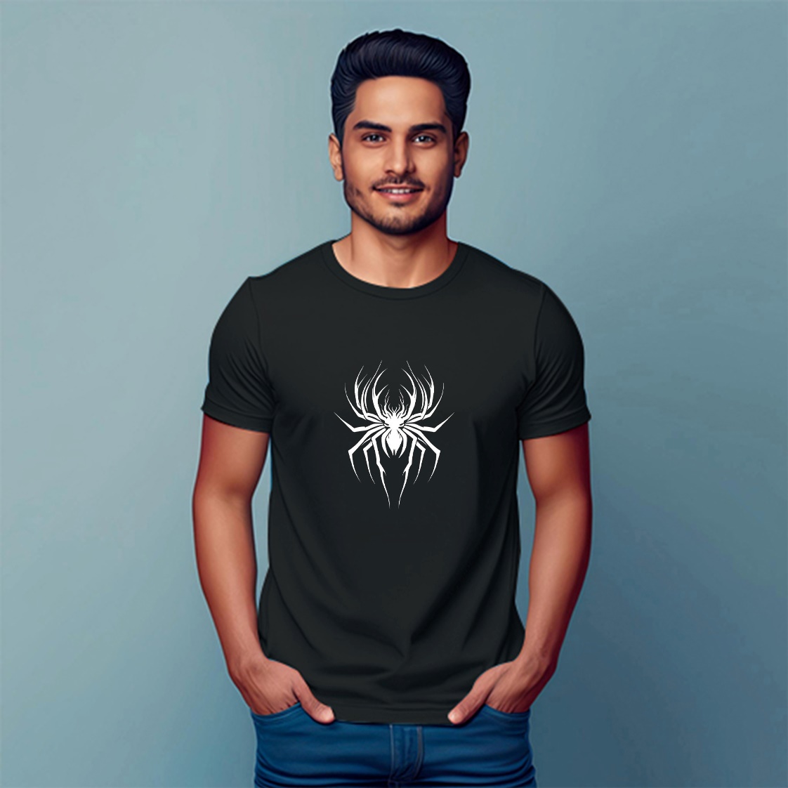 Classic Round Neck Cotton T-shirt - DVMART®