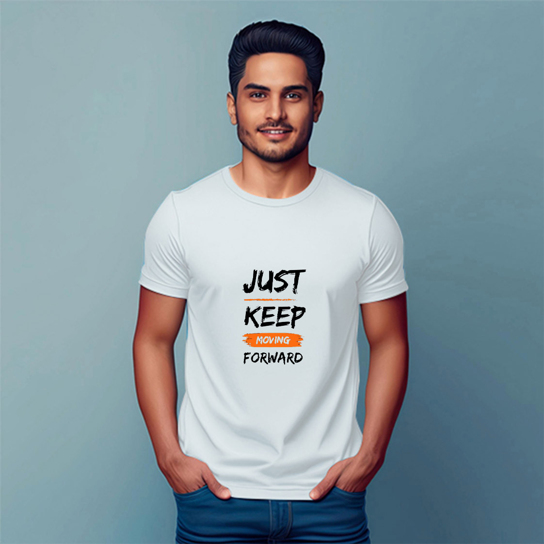 Everyday Comfort Cotton T-shirt, Round Neck - DVMART®