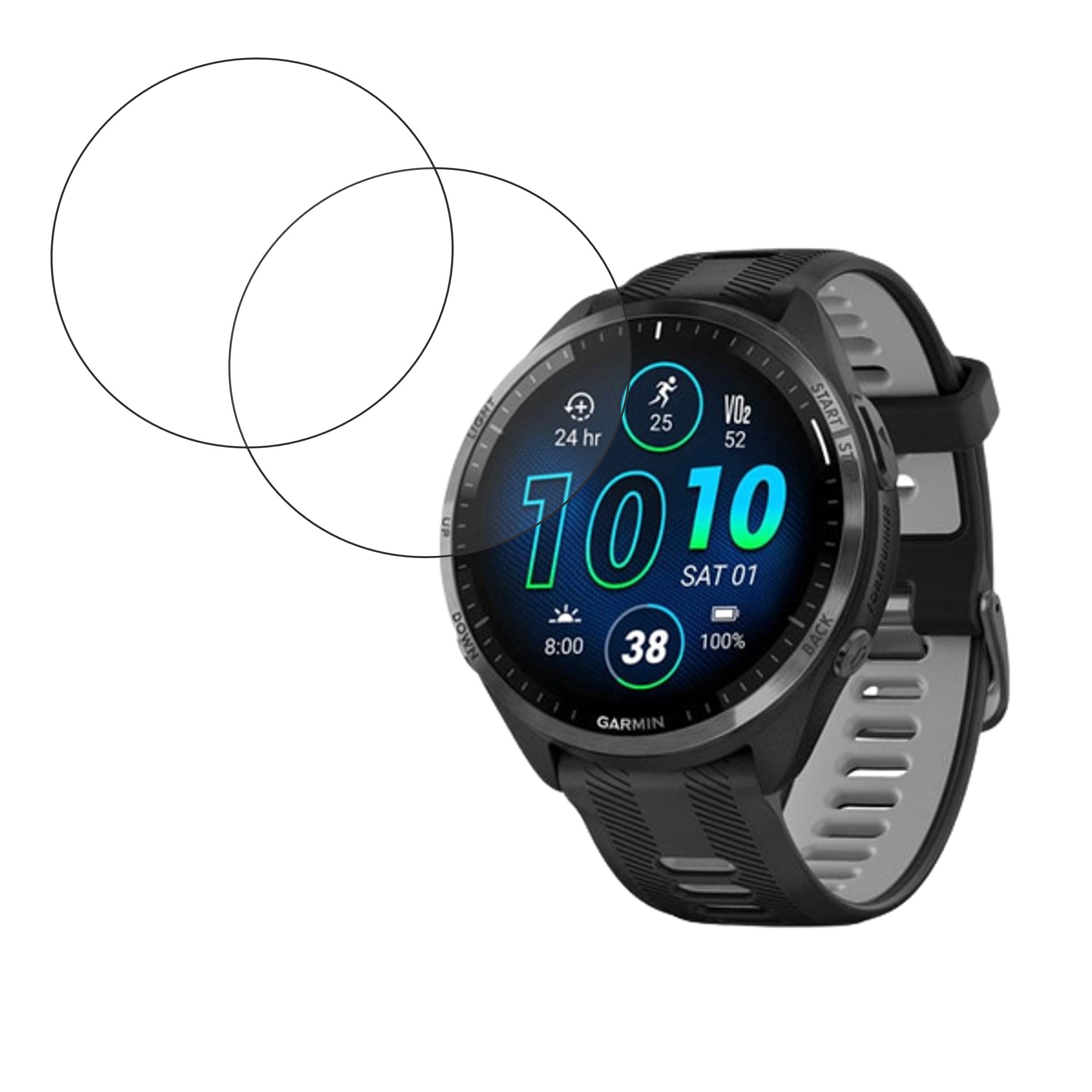 Garmin Forerunner 965 Smartwatch Screen Protector 9H Protective Compatible Flexible