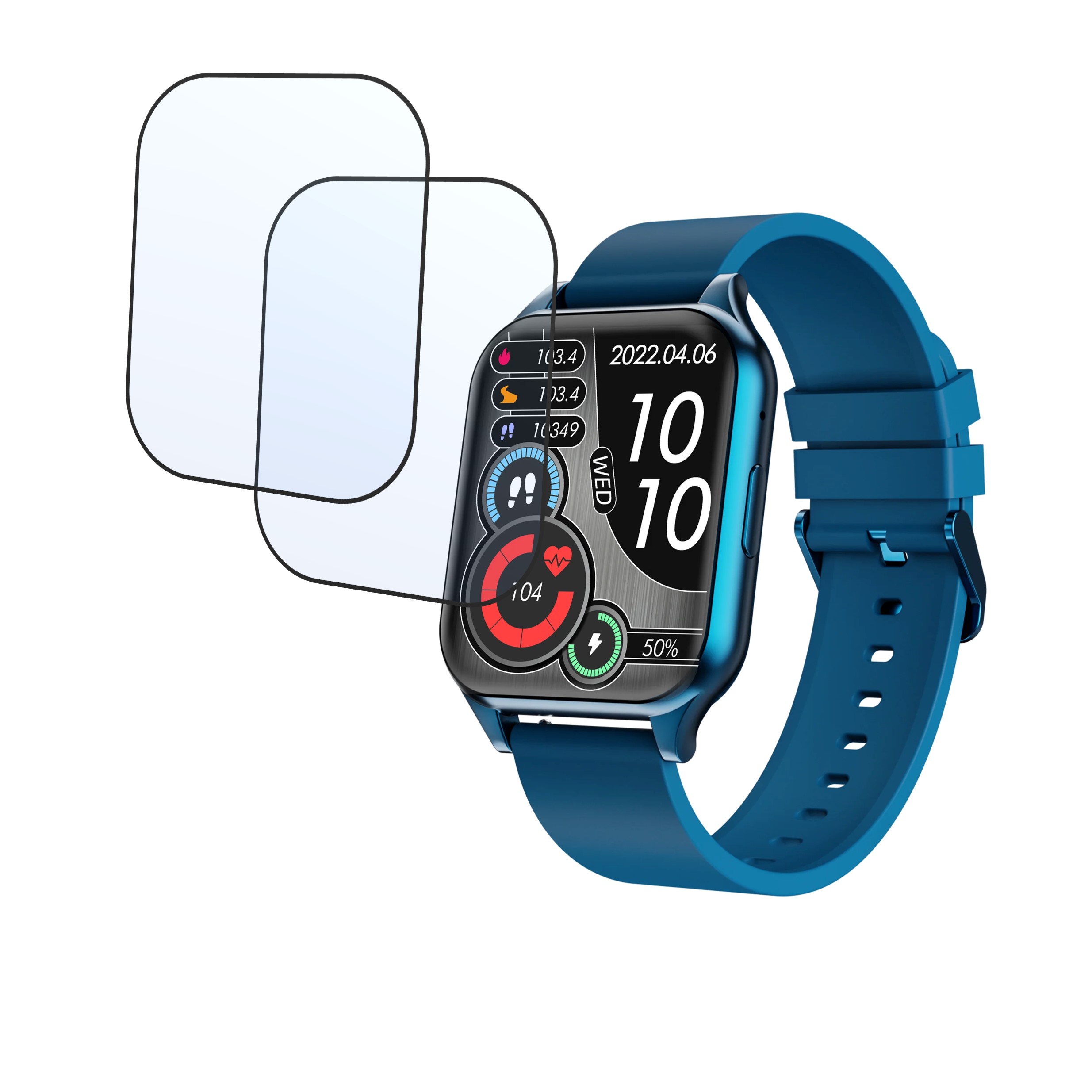 Gizmore GLOW Z 1.78 Smartwatch Screen Protector 9H Protective Compatible Flexible