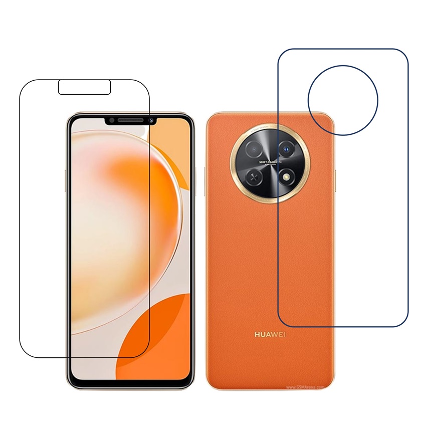 Huawei Enjoy 60X 9H Protective Compatible Mobile Screen Protector For Front & Back (Not a Tempered glass)