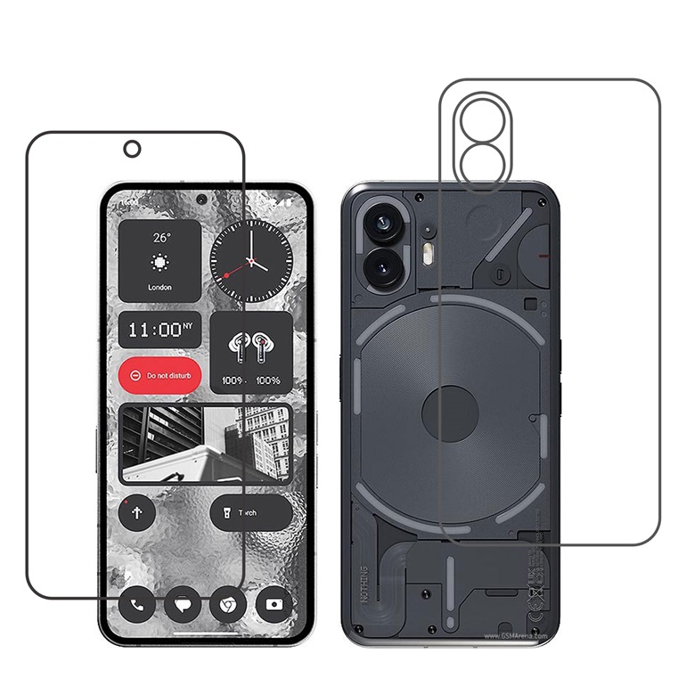 Nothing Phone (2) Protective Front & Back Compatible Mobile Screen Protector