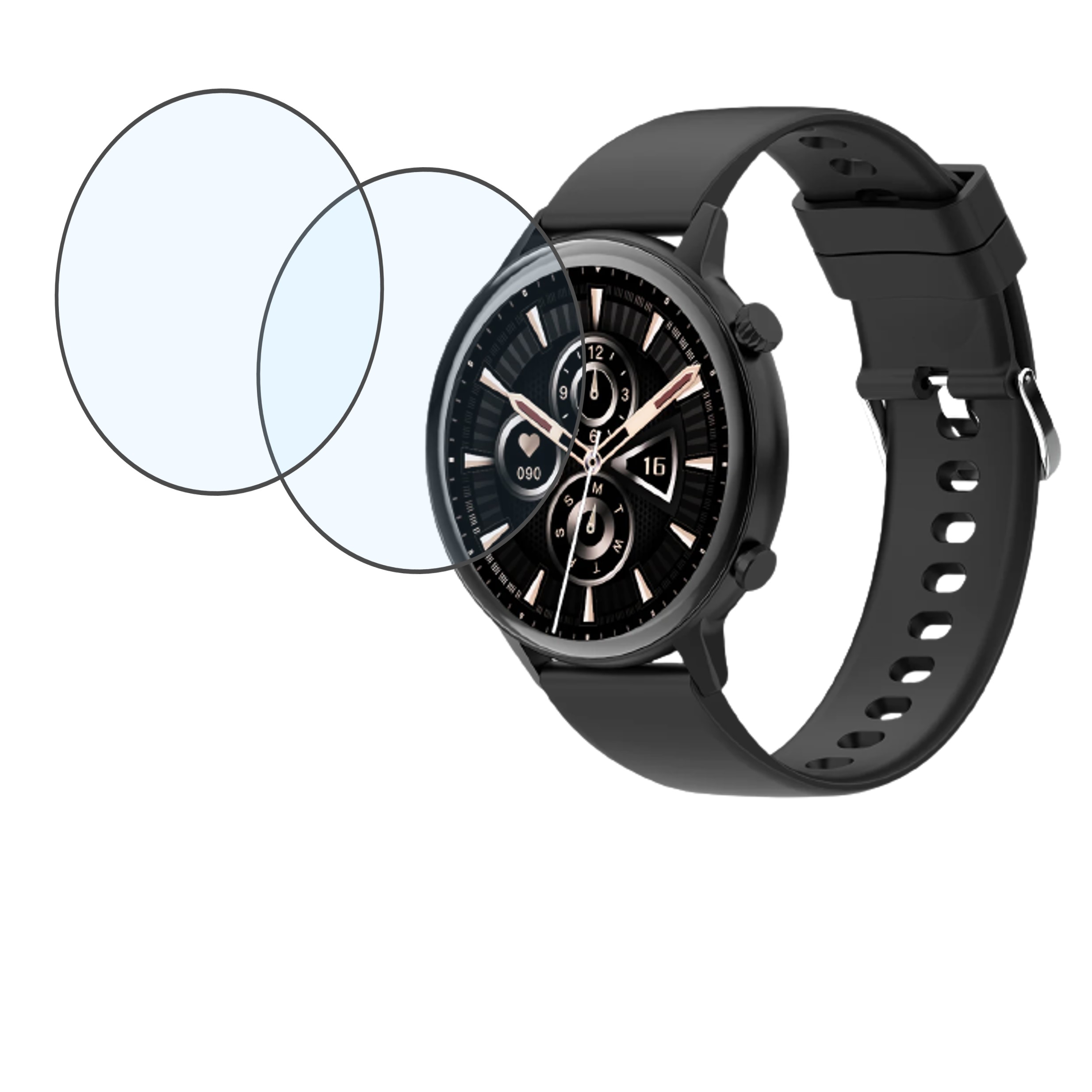 Gizmore ORBIT 1.32 Smartwatch Screen Protector 9H Protective Compatible Flexible