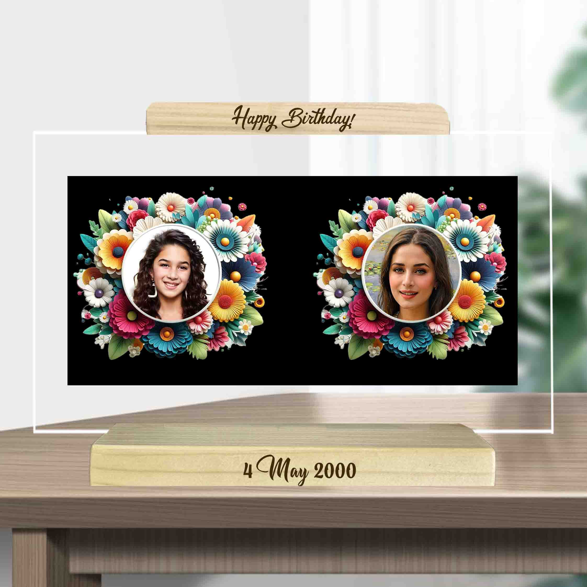Sophisticated Acrylic Frame for Framing Life’s Moments for Best Birthday Gift