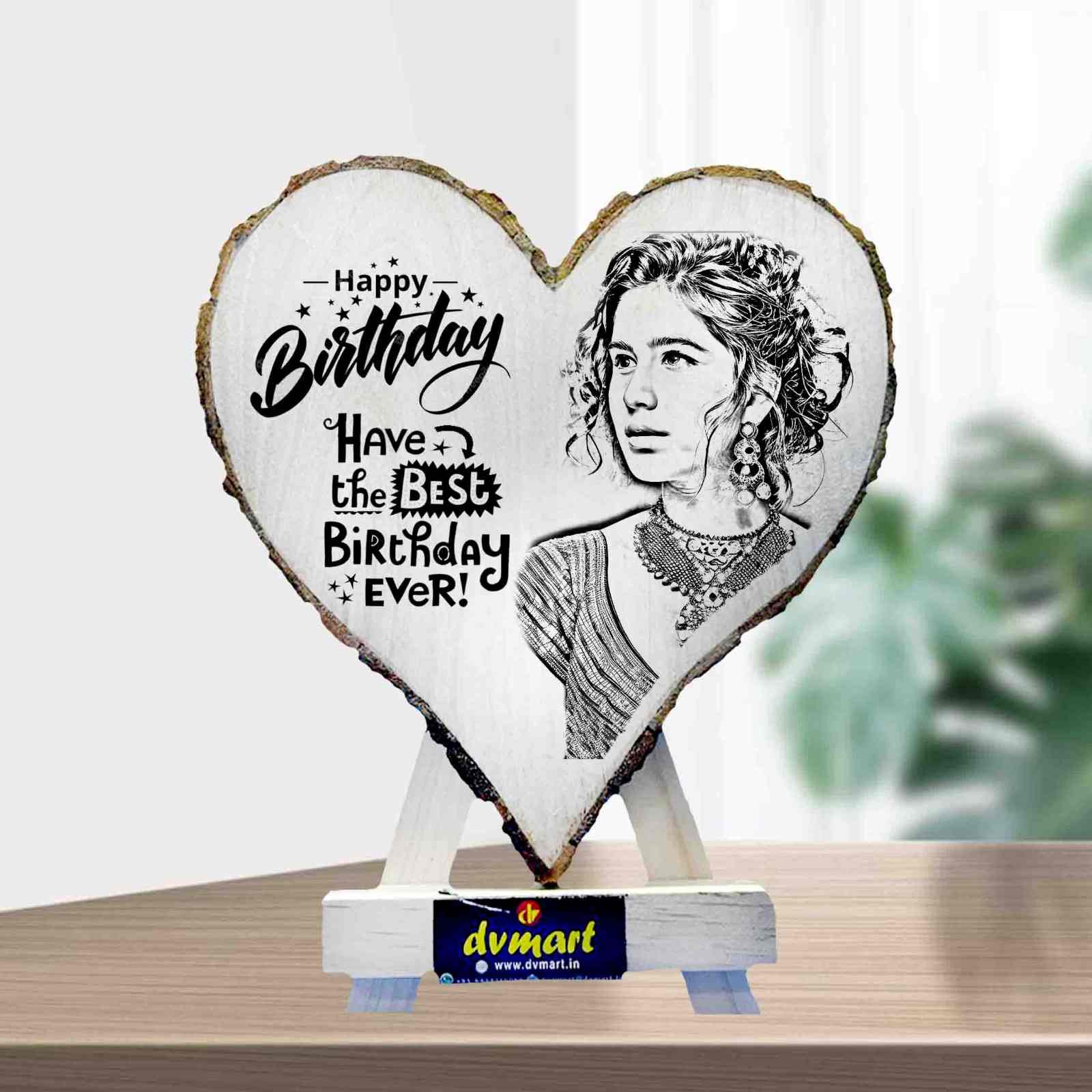 Unique Birthday/Anniversary Gift – Laser-Engraved Mango Wood Frame | DVMART®