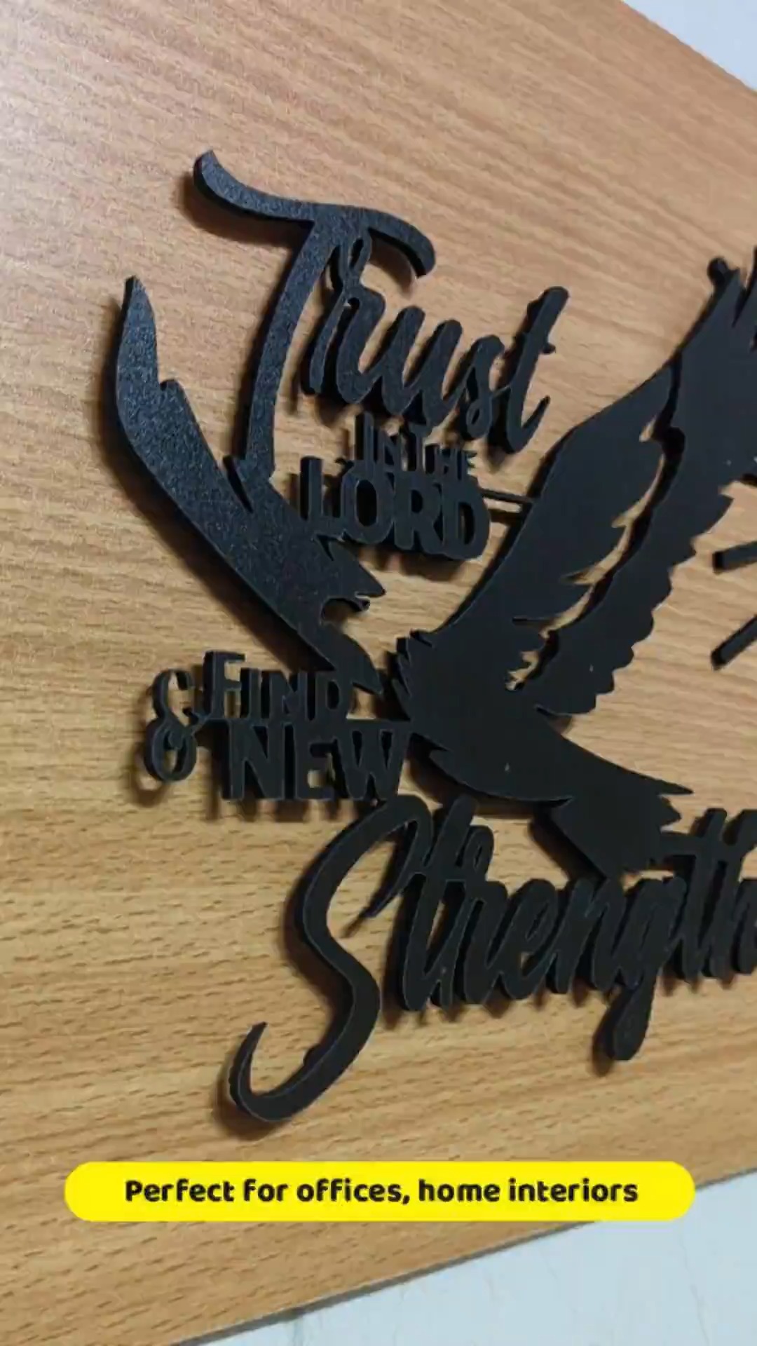 3D Motivational Wall Art in MDF – Flying Eagle with Sunburst video thumbnail