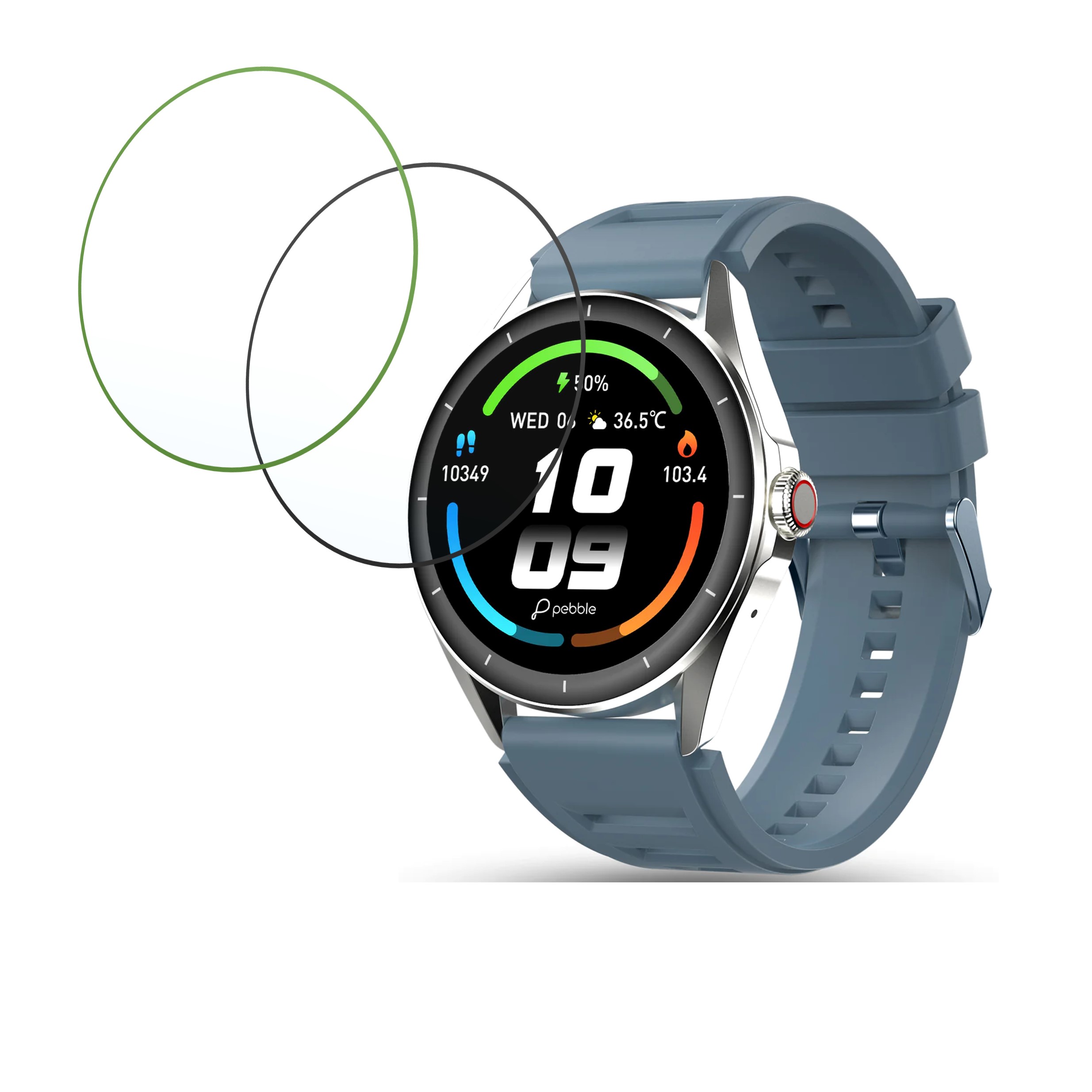 Pebble Cosmos Valor Smartwatch Screen Protector 9H Protective Compatible Flexible
