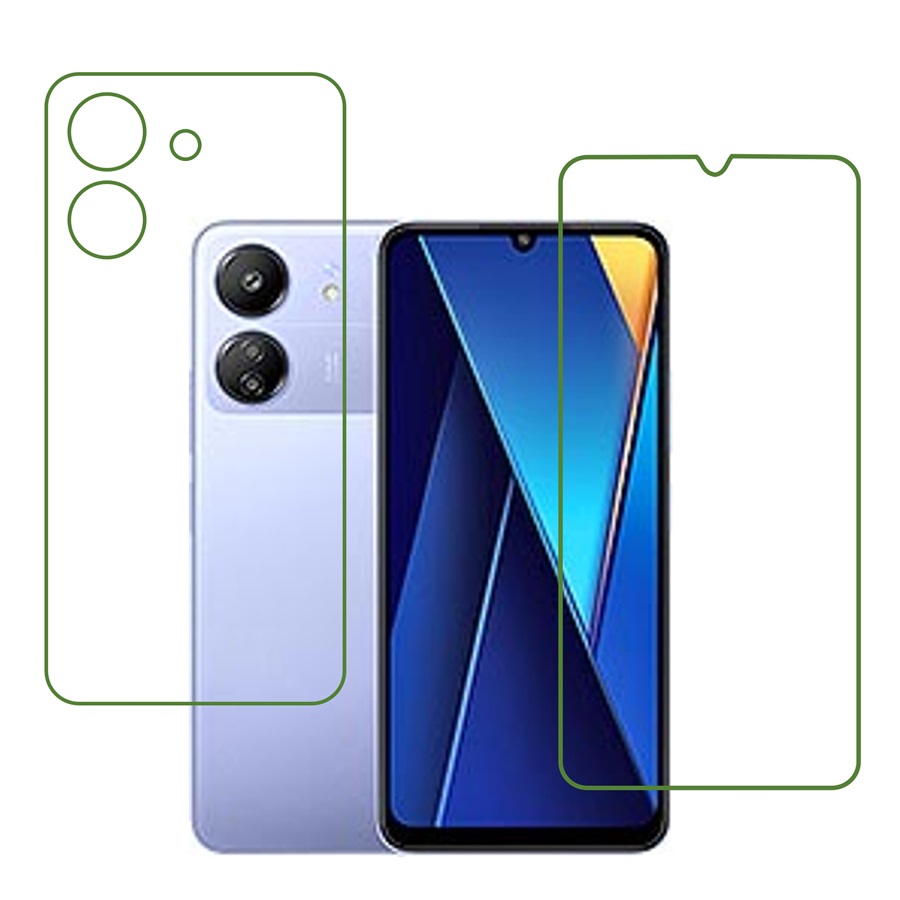 Xiaomi Poco C65 Protective Compatible Mobile Screen Protector For (Not a Tempered glass)