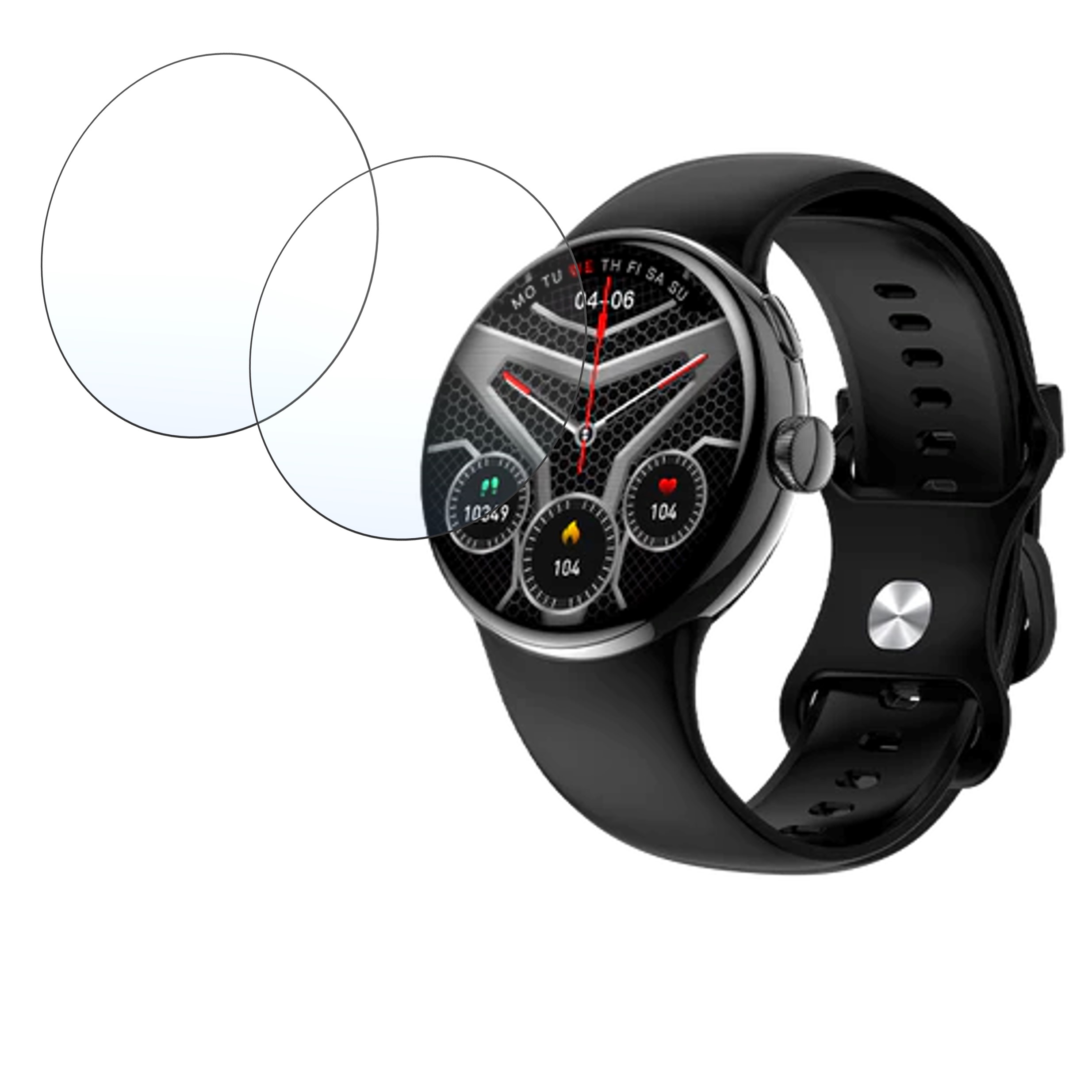 Fire Boltt Rock Smartwatch Screen Protector 9H Protective Compatible Flexible