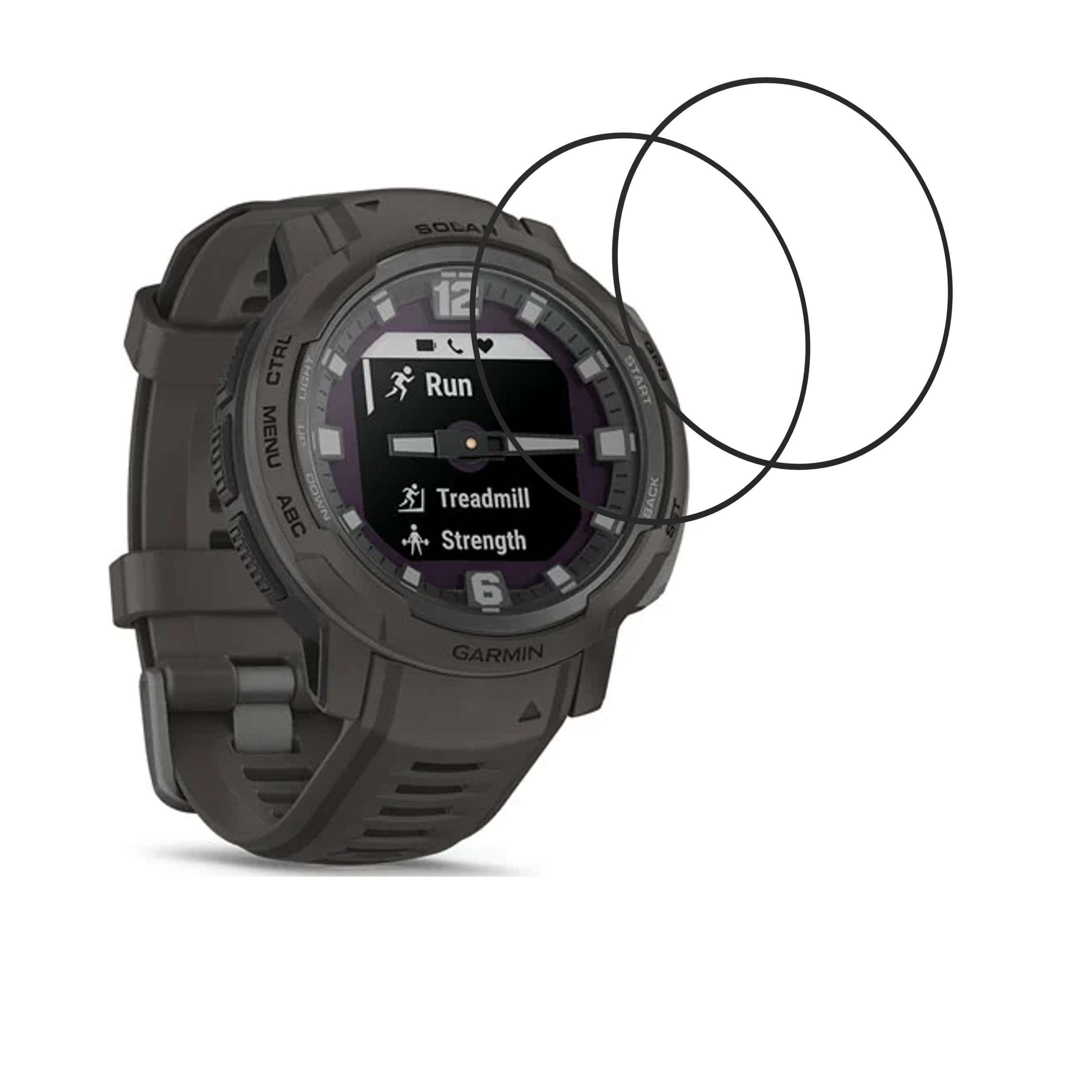 Garmin Instinct Crossover Solar Smartwatch Screen Protector 9H Protective Compatible Flexible