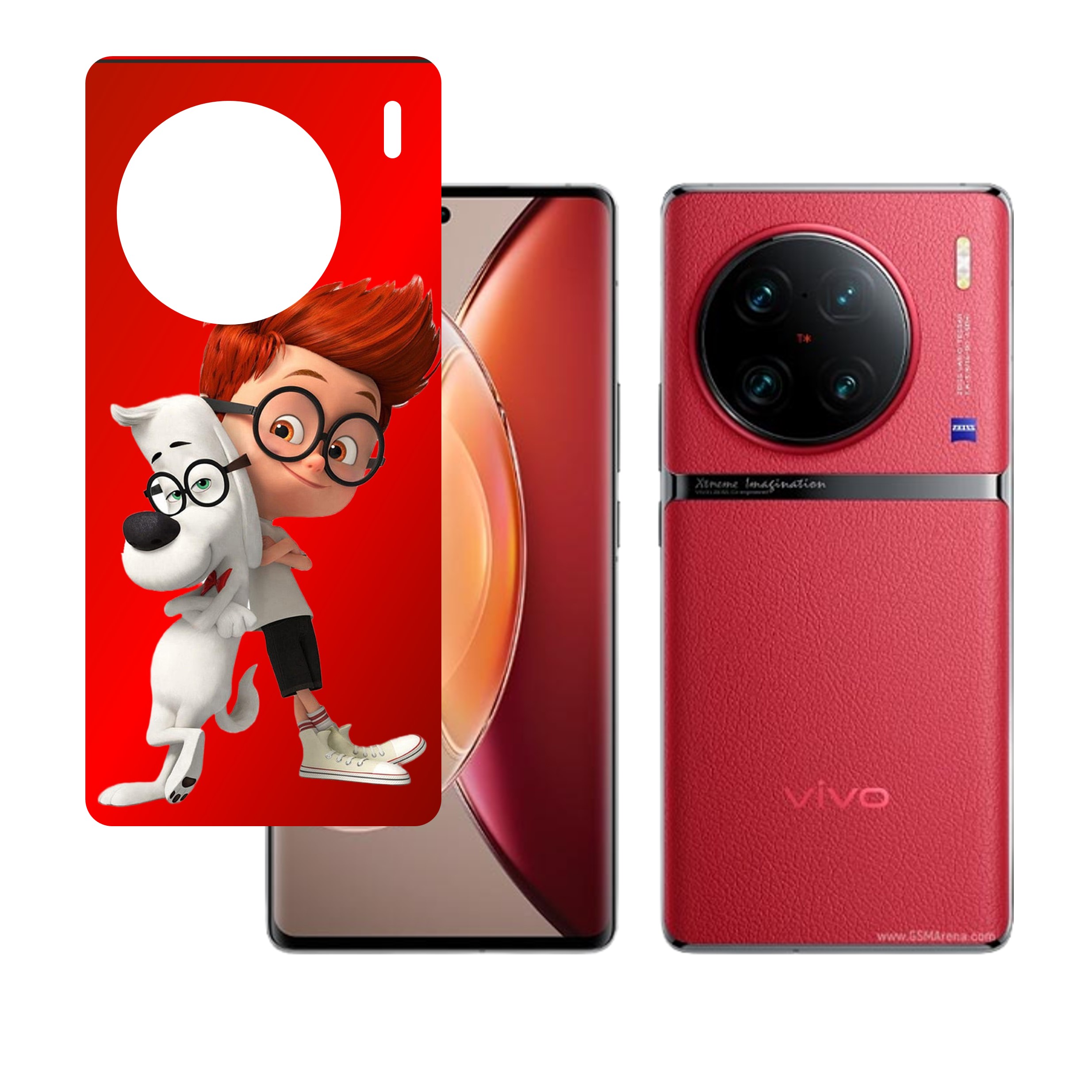 vivo X90 Pro  UV Embossed Touch Feel Modern Stylish Design back Skin Protector for (Not a Tempered glass)