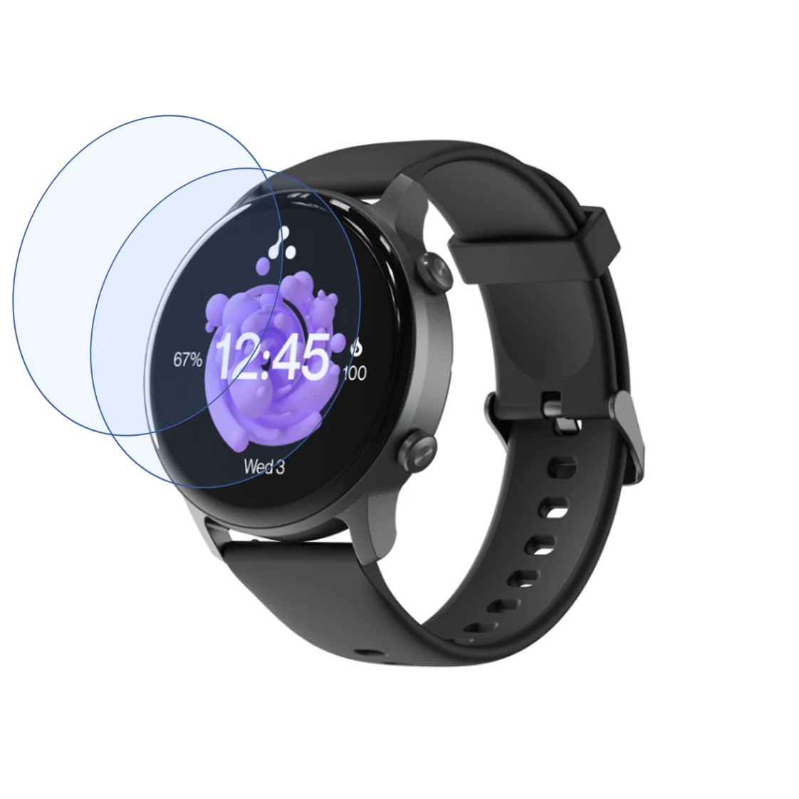 Ambrane Wise Roam Smartwatch Screen Protector 9H Protective Compatible Flexible