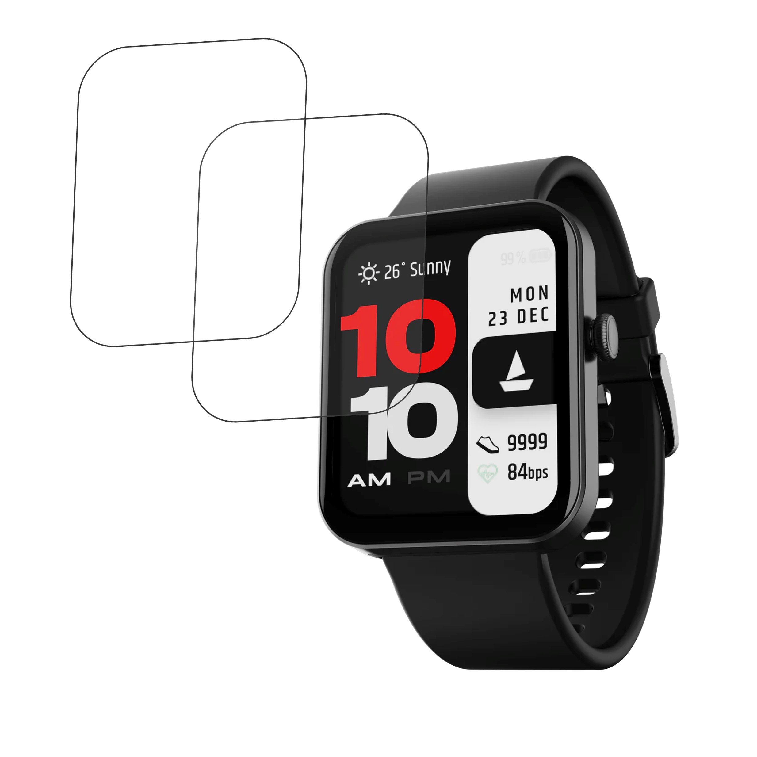 boAt Wave Stride Voice Smartwatch Screen Protector 9H Protective Compatible Flexible