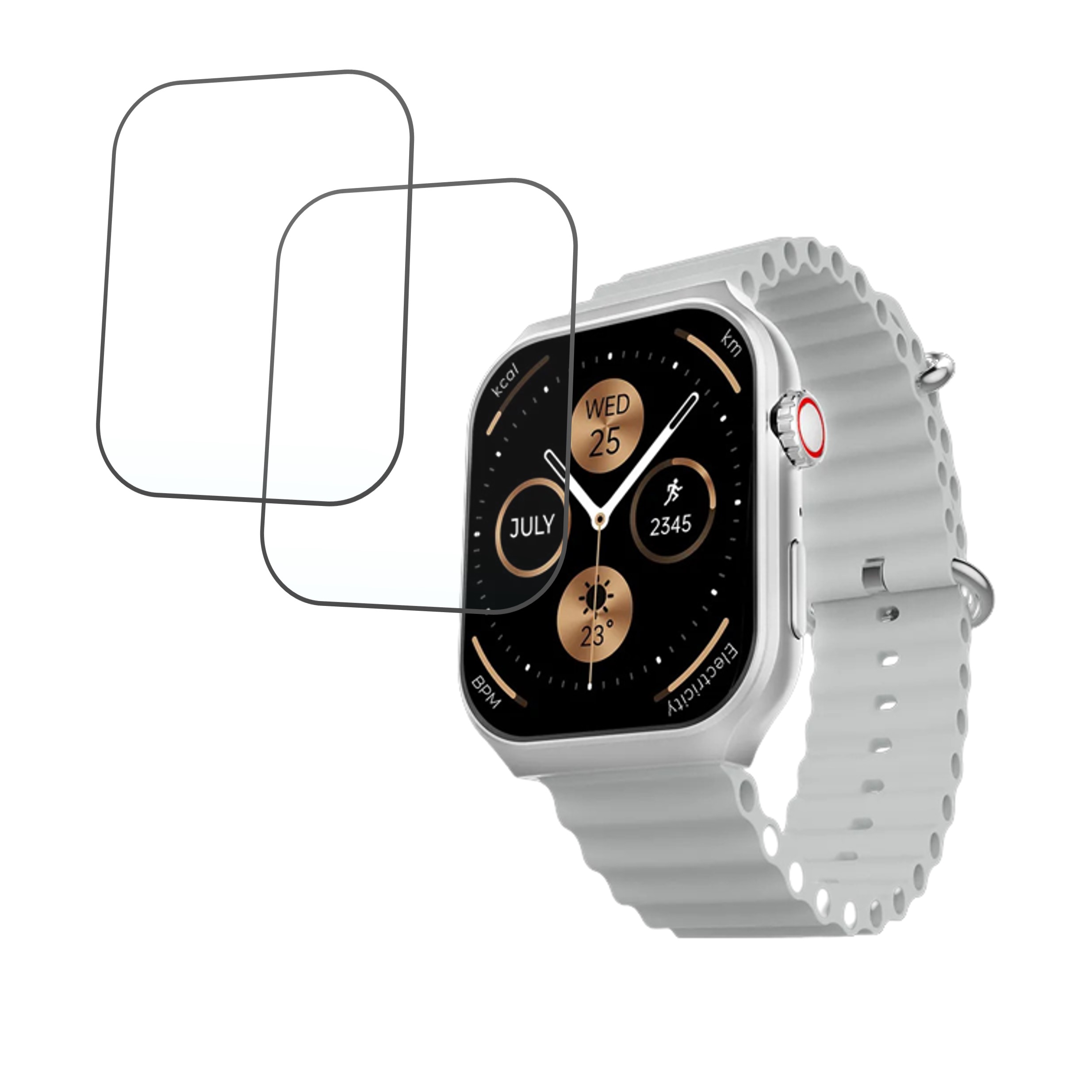 beatsXP Marv Ultra Smartwatch 2.01 Smartwatch Screen Protector 9H Protective Compatible Flexible