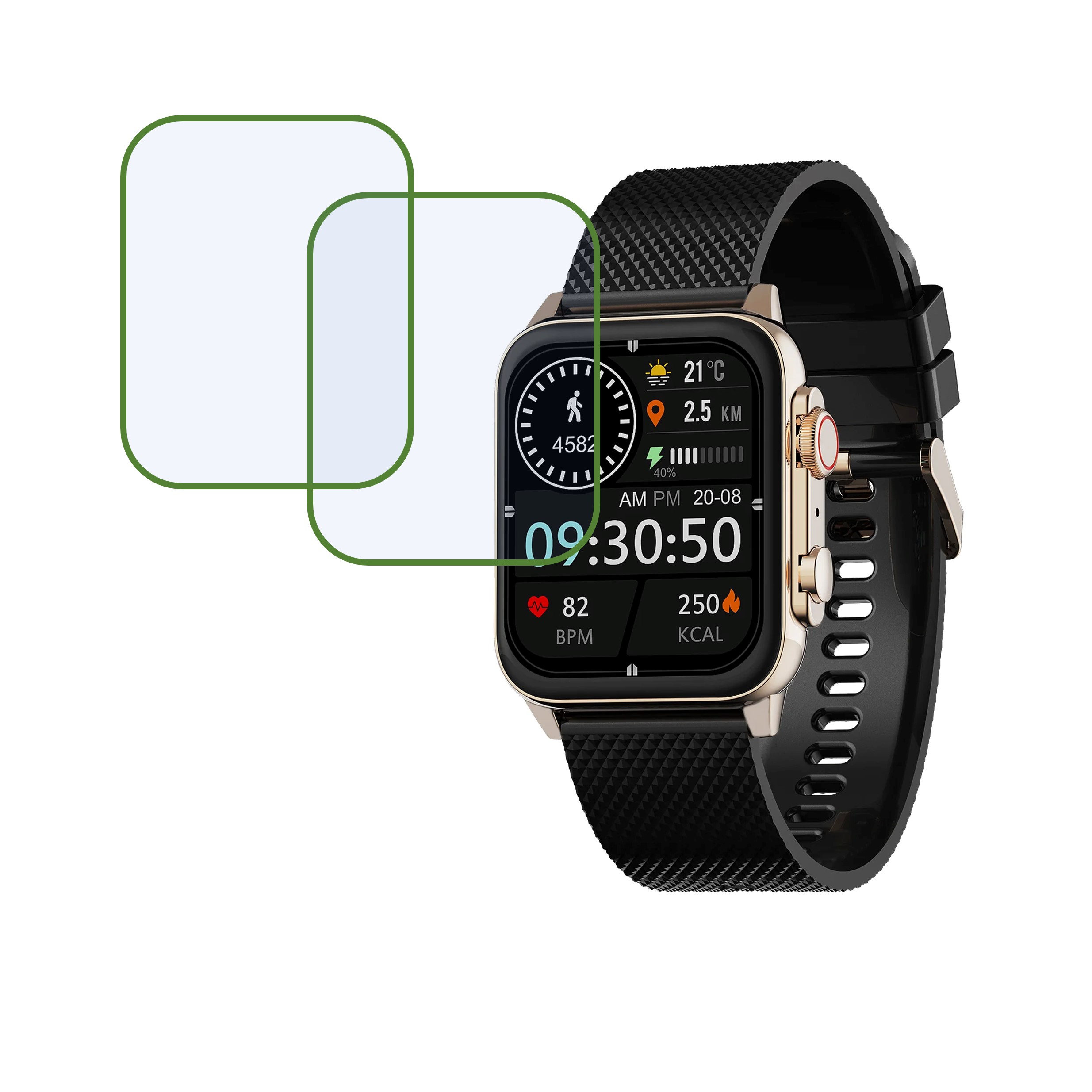 Maxima Max Pro Hunt Smartwatch Screen Protector 9H Protective Compatible Flexible