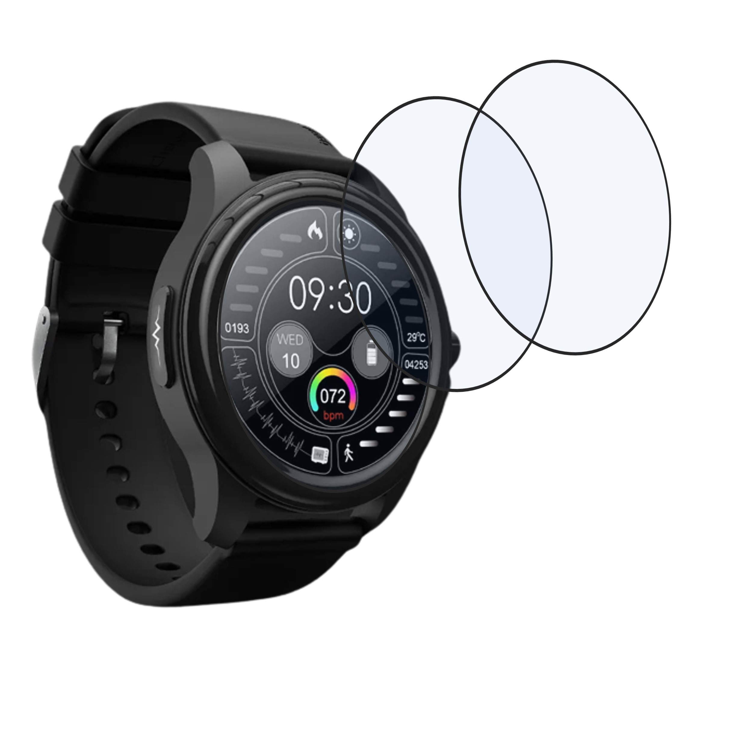 beatsXP EXACT Smartwatch Smartwatch Screen Protector 9H Protective Compatible Flexible