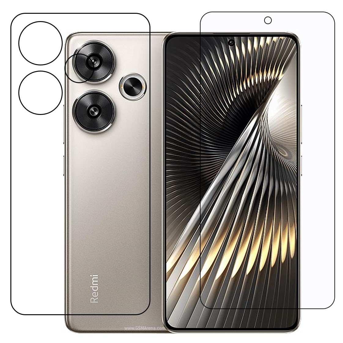 Xiaomi Redmi Turbo 3 (Front & Back) 9H Protective Compatible Flexible Unbreakable Mobile Screen Protector
