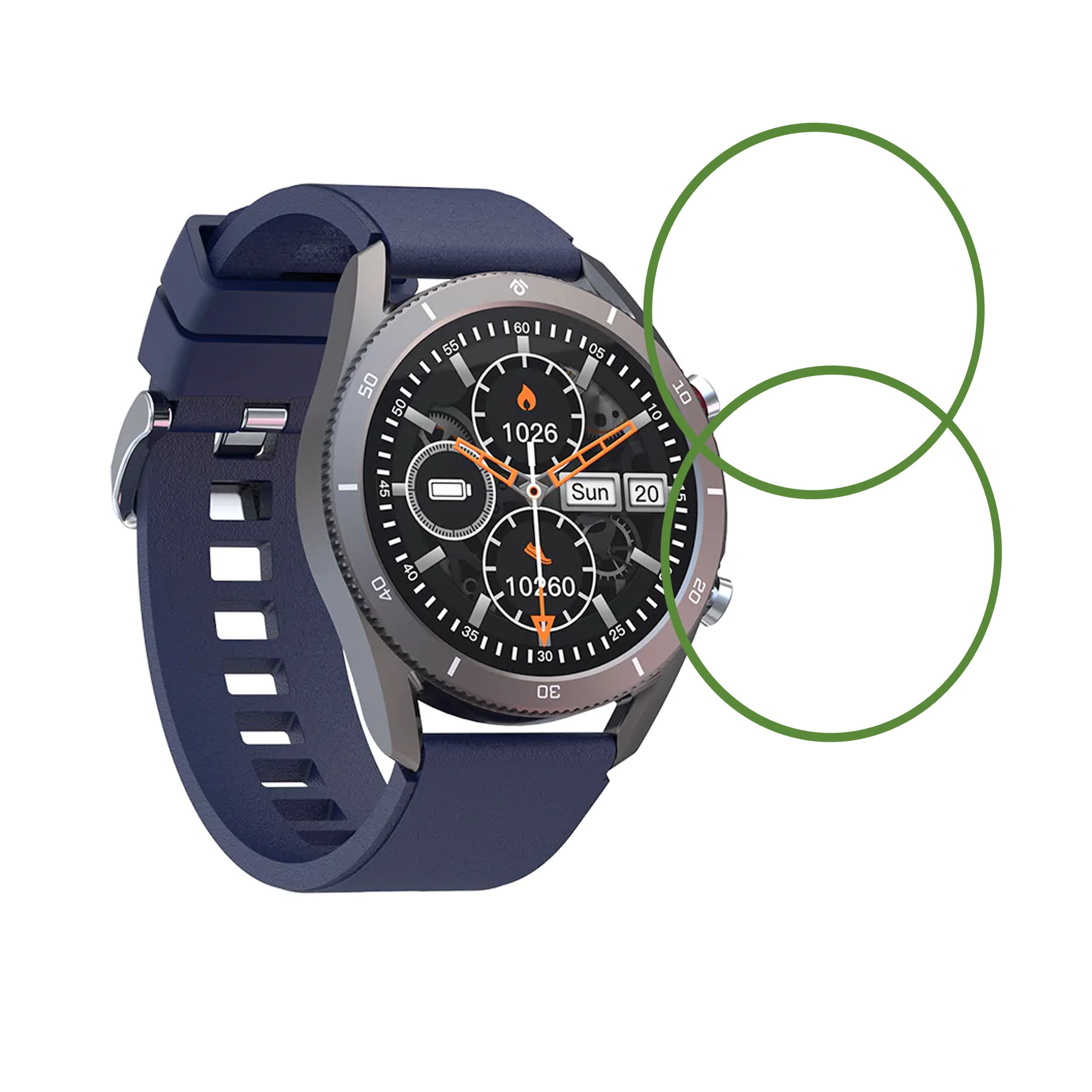 Molife Sense 510 Smartwatch Screen Protector 9H Protective Compatible Flexible
