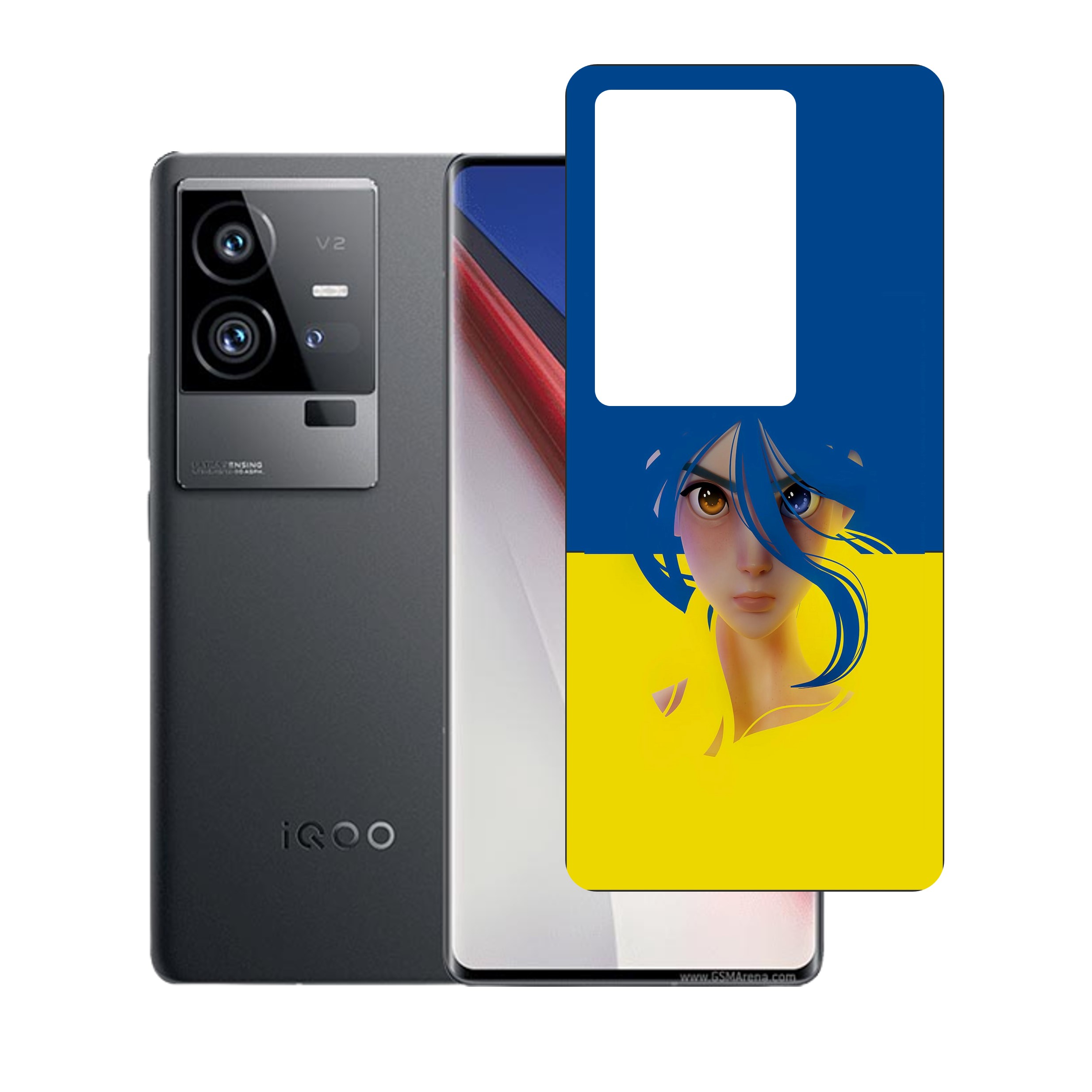 vivo iQOO 11 Pro UV Embossed Touch Feel Design back Skin Protector for (Not a Tempered glass)