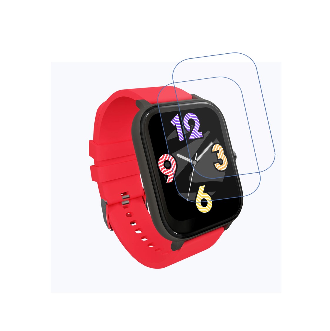 Zebronics Zeb-Fit8220CH Smartwatch Screen Protector 9H Protective Compatible Flexible