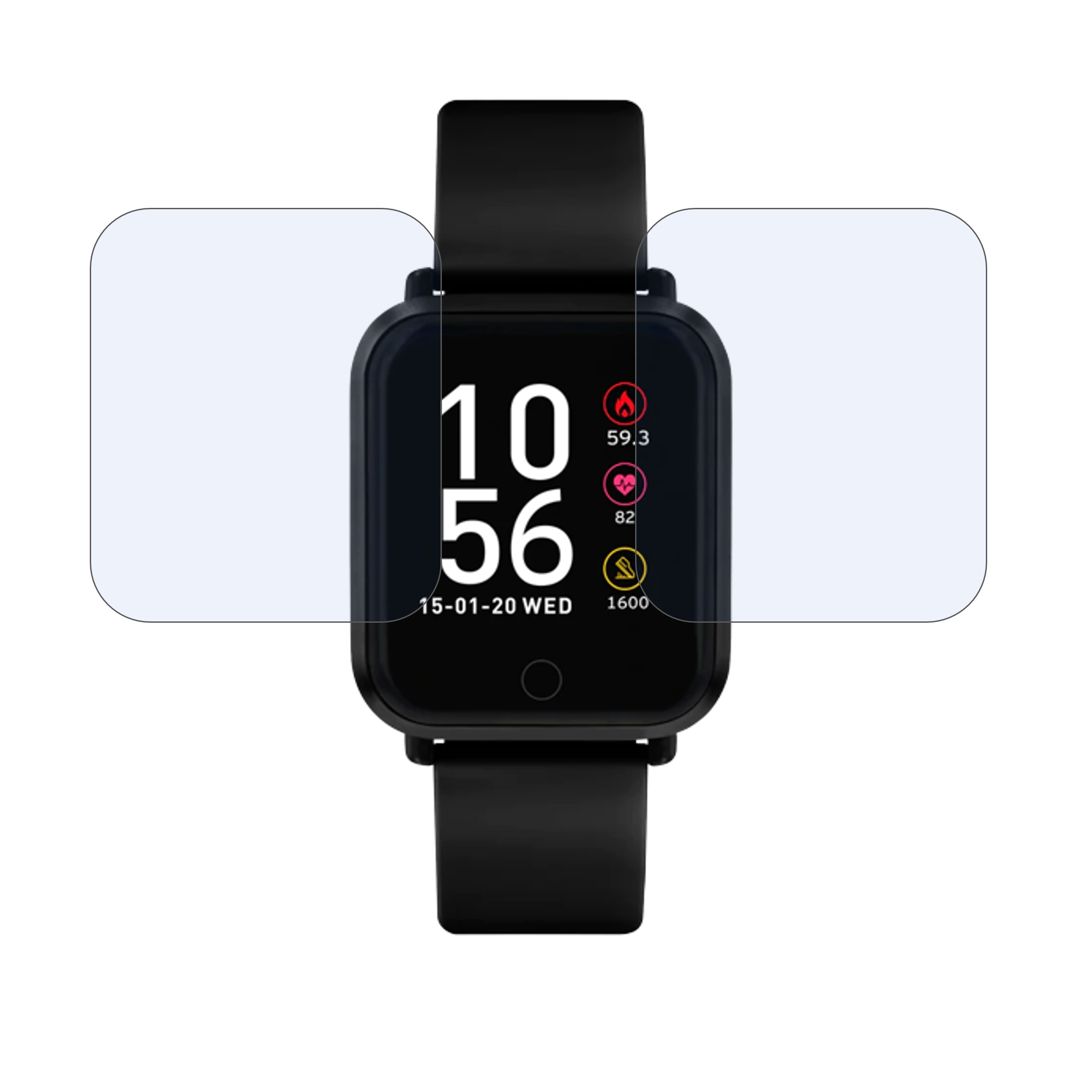 REFLEX Active BLACK SERIES 06 Smartwatch Screen Protector 9H Protective Compatible Flexible