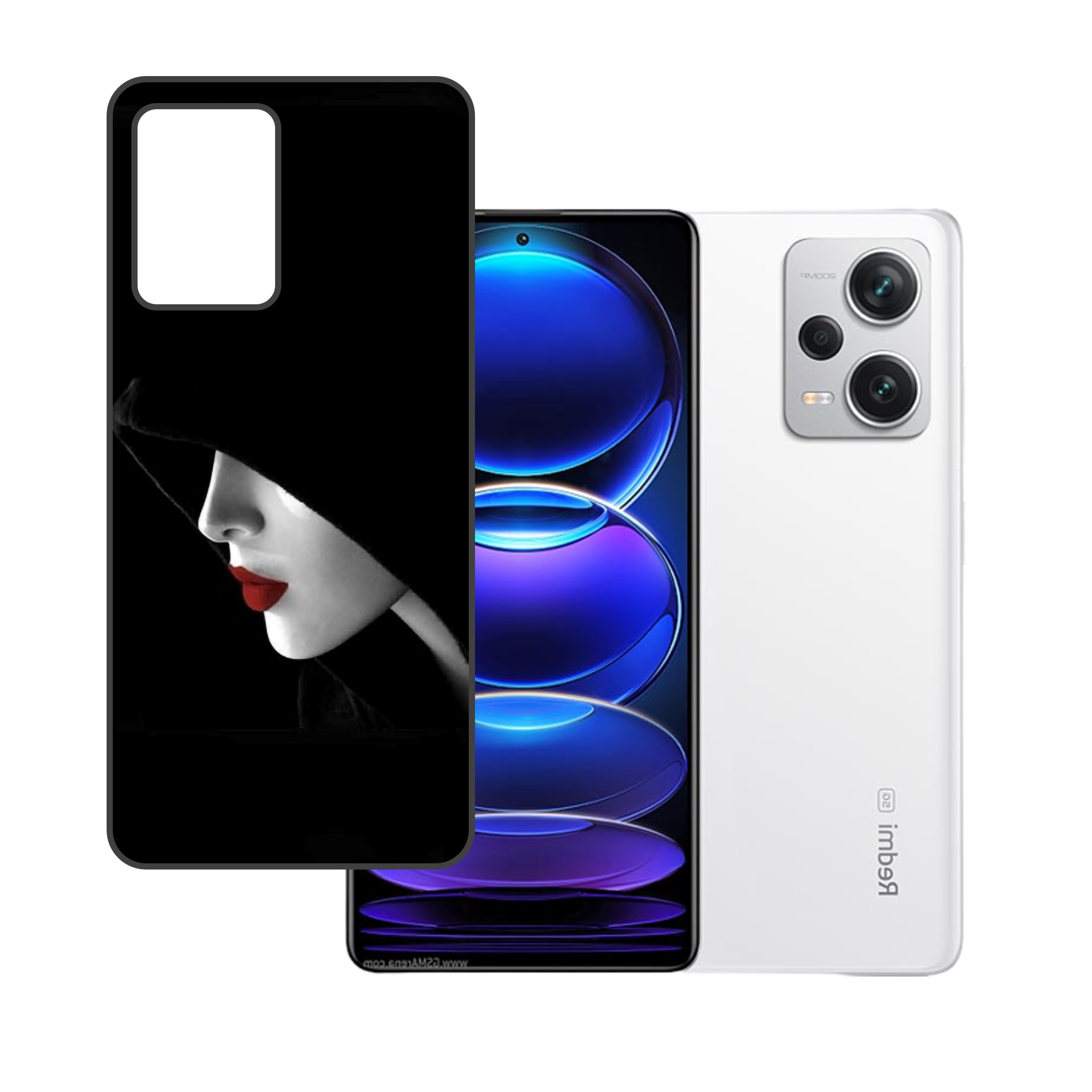 Xiaomi Redmi Note 12 Pro Plus UV Embossed Touch Feel Design back Skin Protector for (Not a Tempered glass)