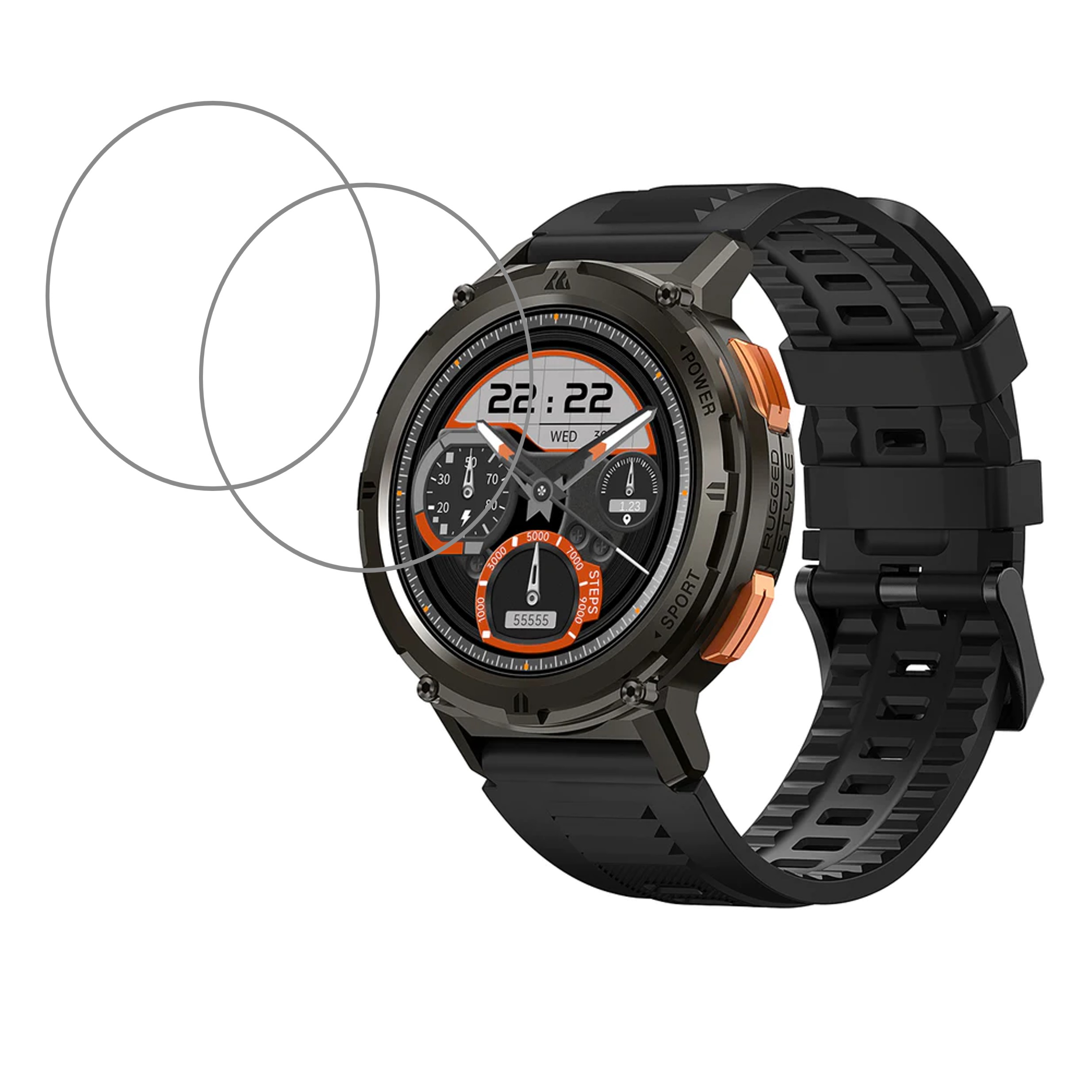 KOSPET TANK T2 Smartwatch Smartwatch Screen Protector 9H Protective Compatible Flexible