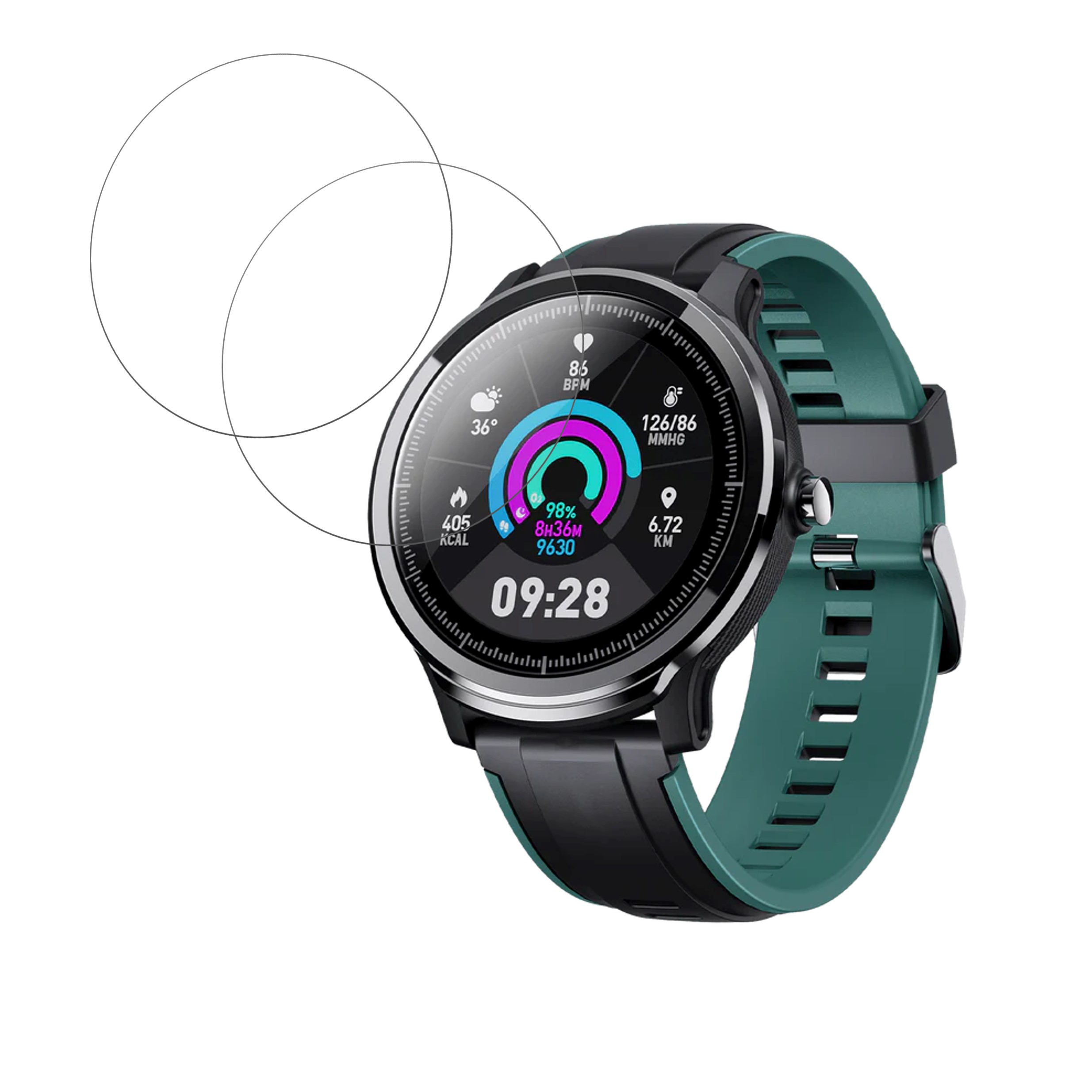 Crossbeats ACE Smartwatch Screen Protector 9H Protective Compatible Flexible
