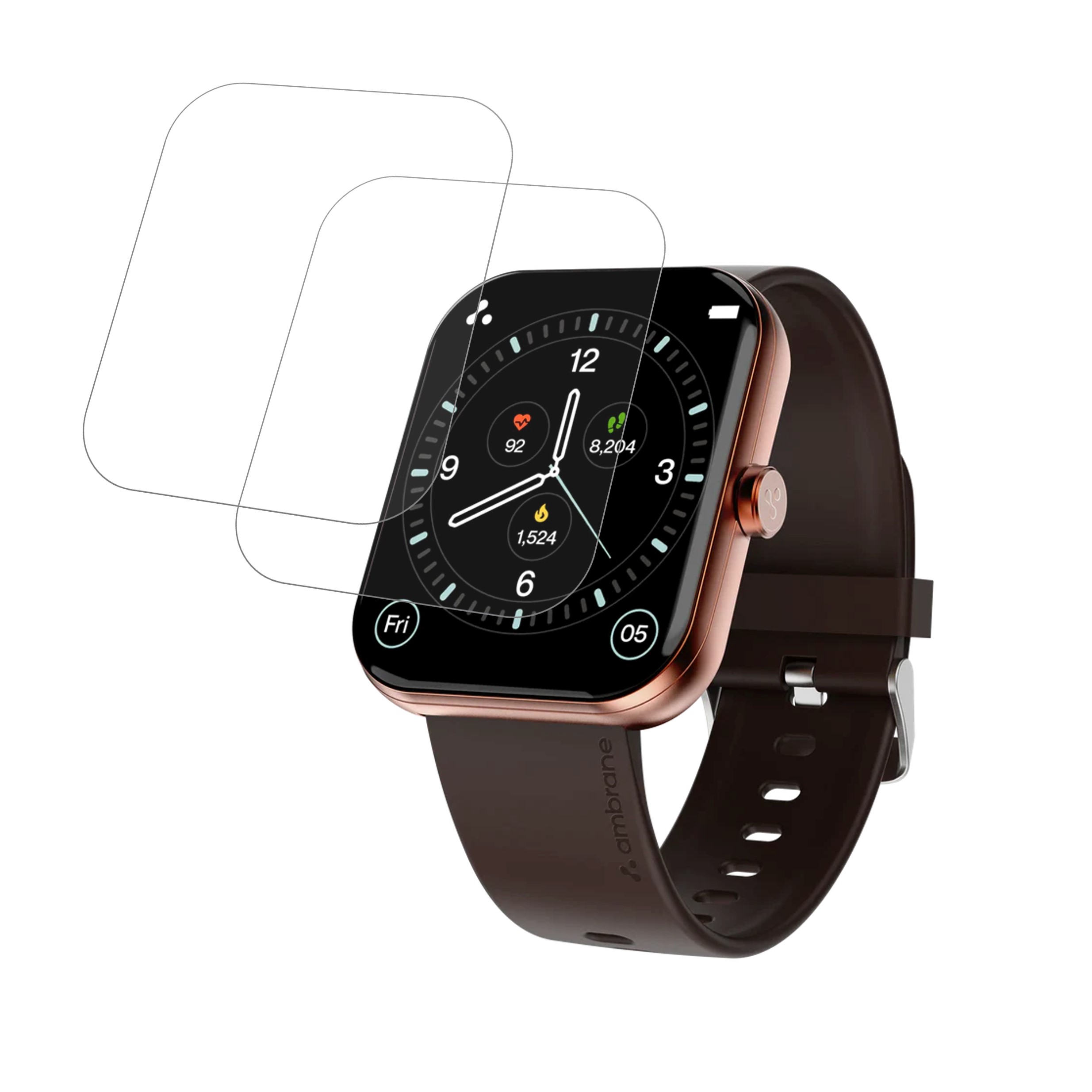 Ambrane Wise EON Max Smartwatch Screen Protector 9H Protective Compatible Flexible