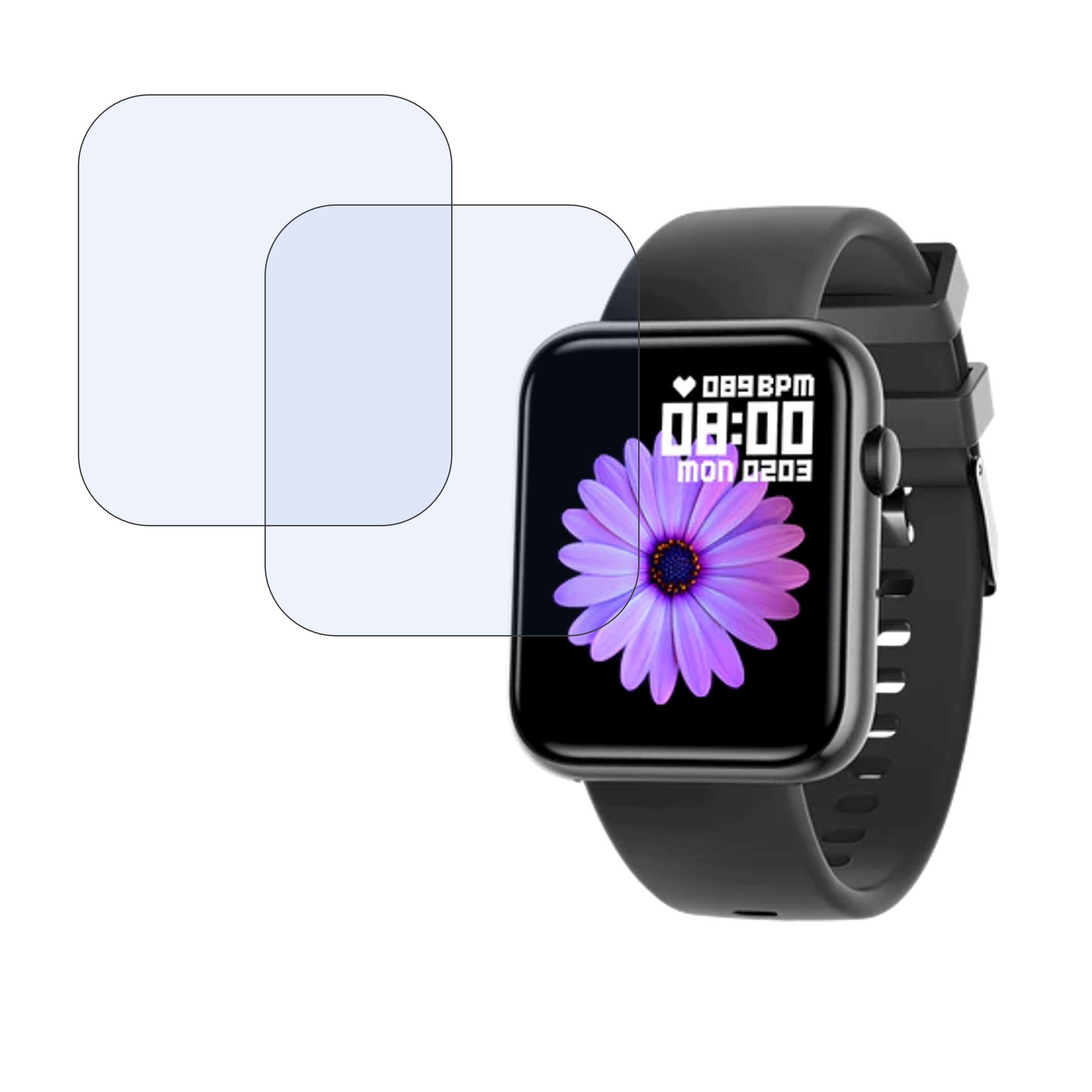 Fire Boltt Saturn Smartwatch Screen Protector 9H Protective Compatible Flexible