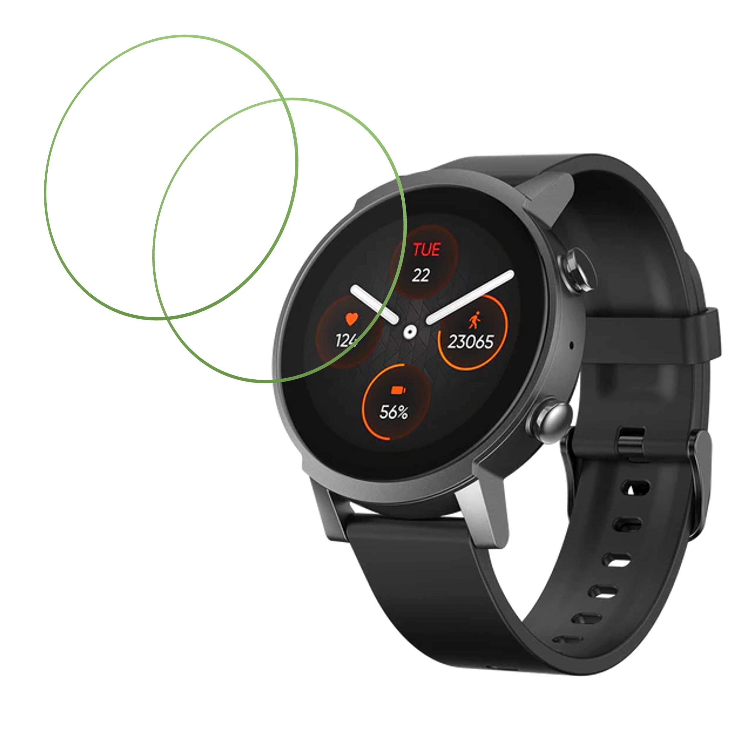 Mobvoi TicWatch E3 Compatible Smartwatch Screen Protector (Pack of 02)