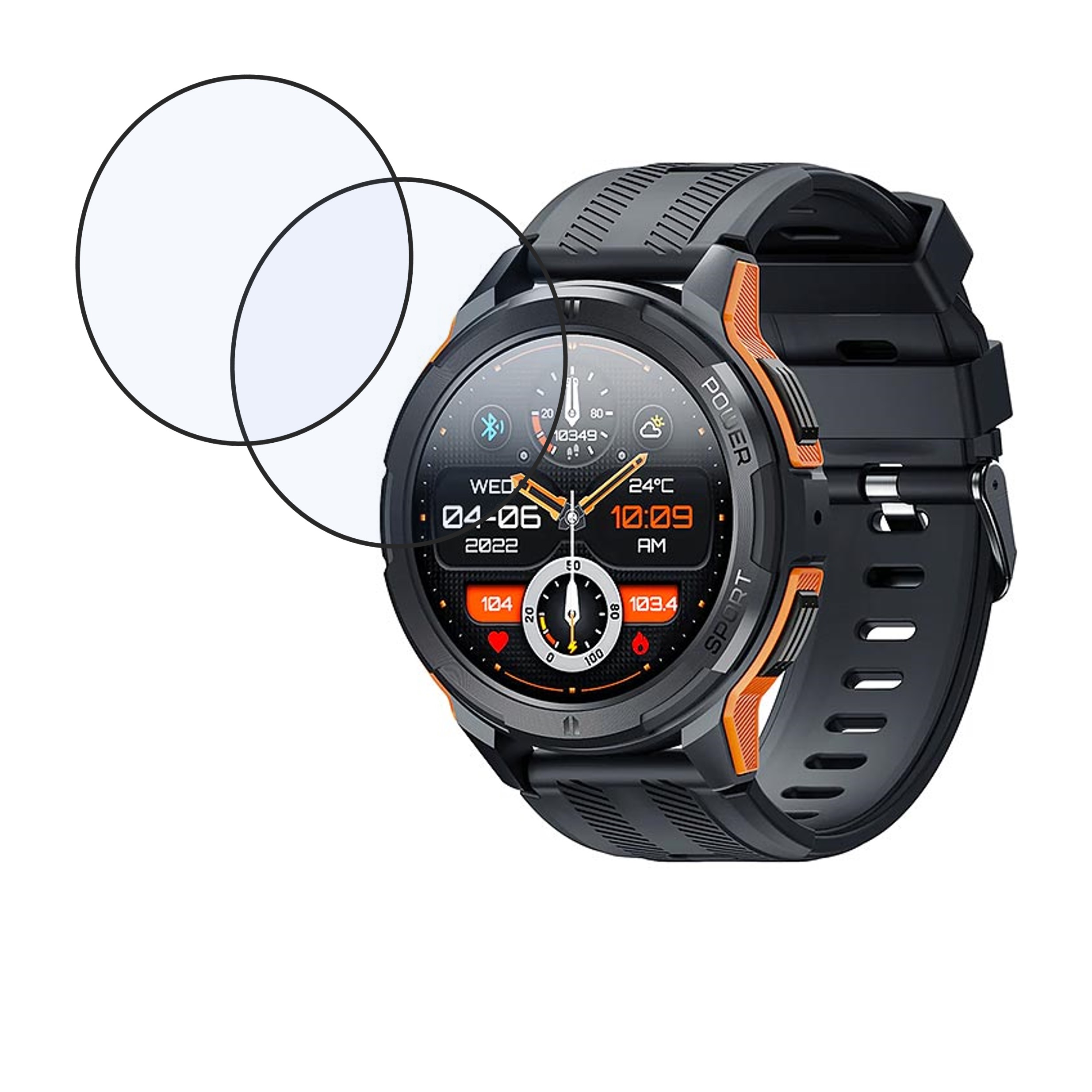 Oukitel BT10 Smartwatch Screen Protector 9H Protective Compatible Flexible