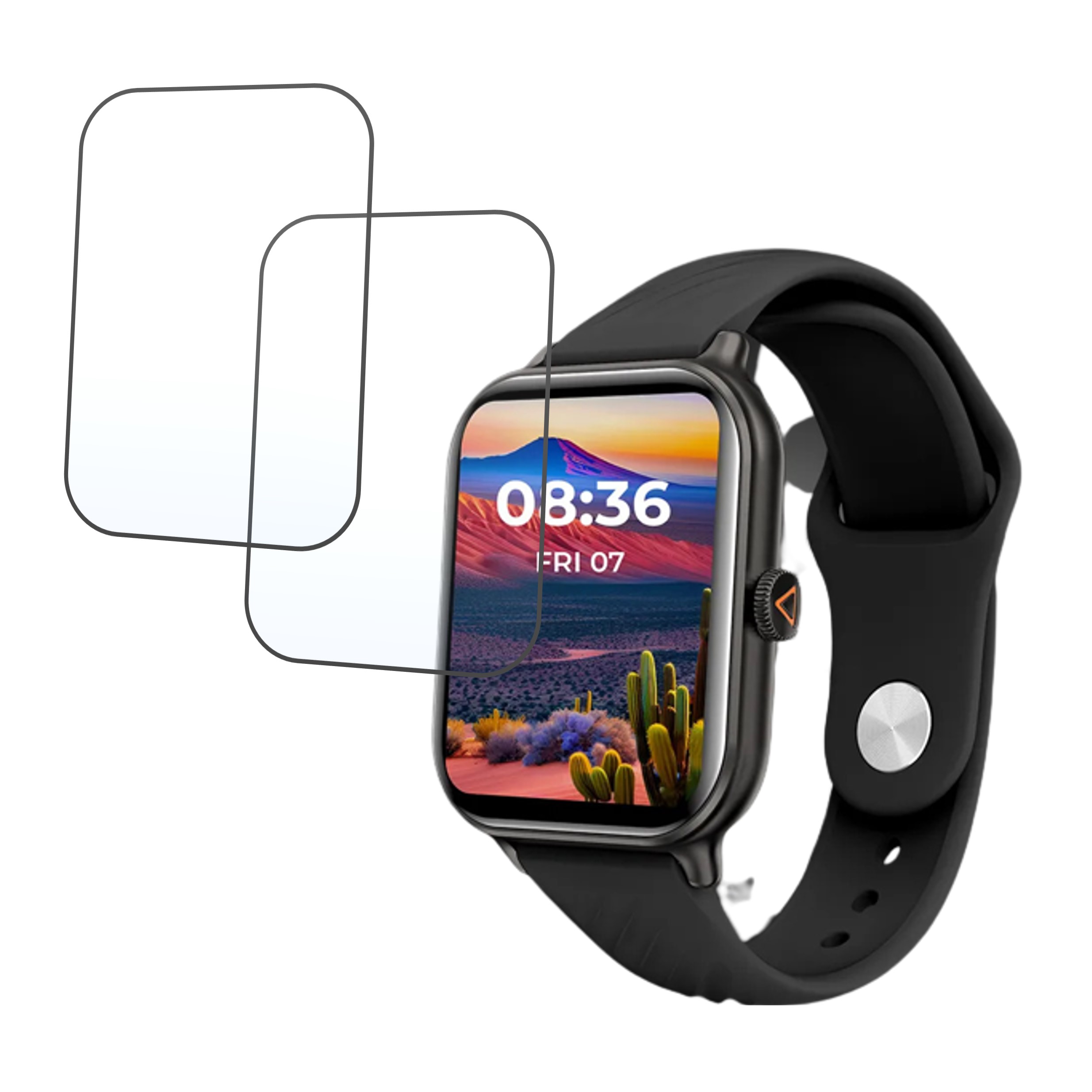 beatsXP Unbound Nova Smartwatch 1.96 Smartwatch Screen Protector 9H Protective Compatible Flexible